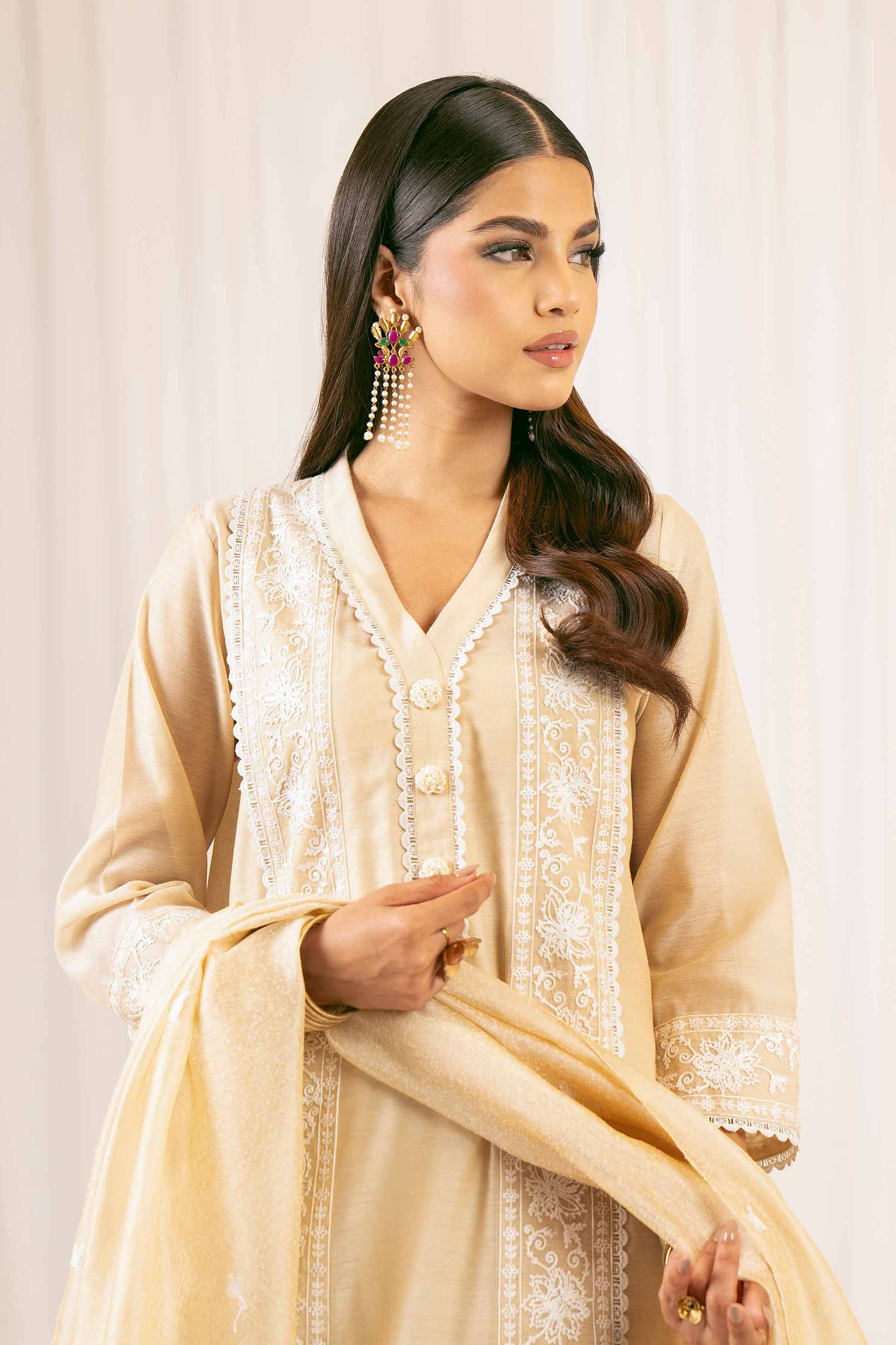 3 Piece - Embroidered Suit - PFE25-30 - Image 2