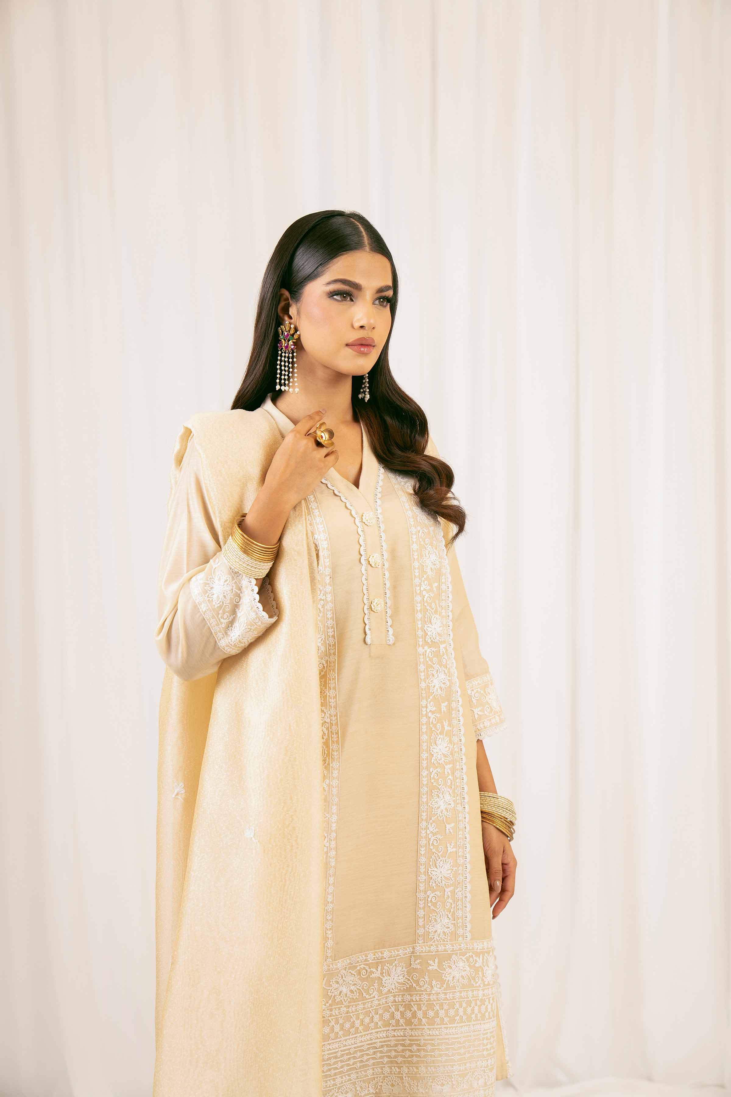 3 Piece - Embroidered Suit - PFE25-30 - Image 6