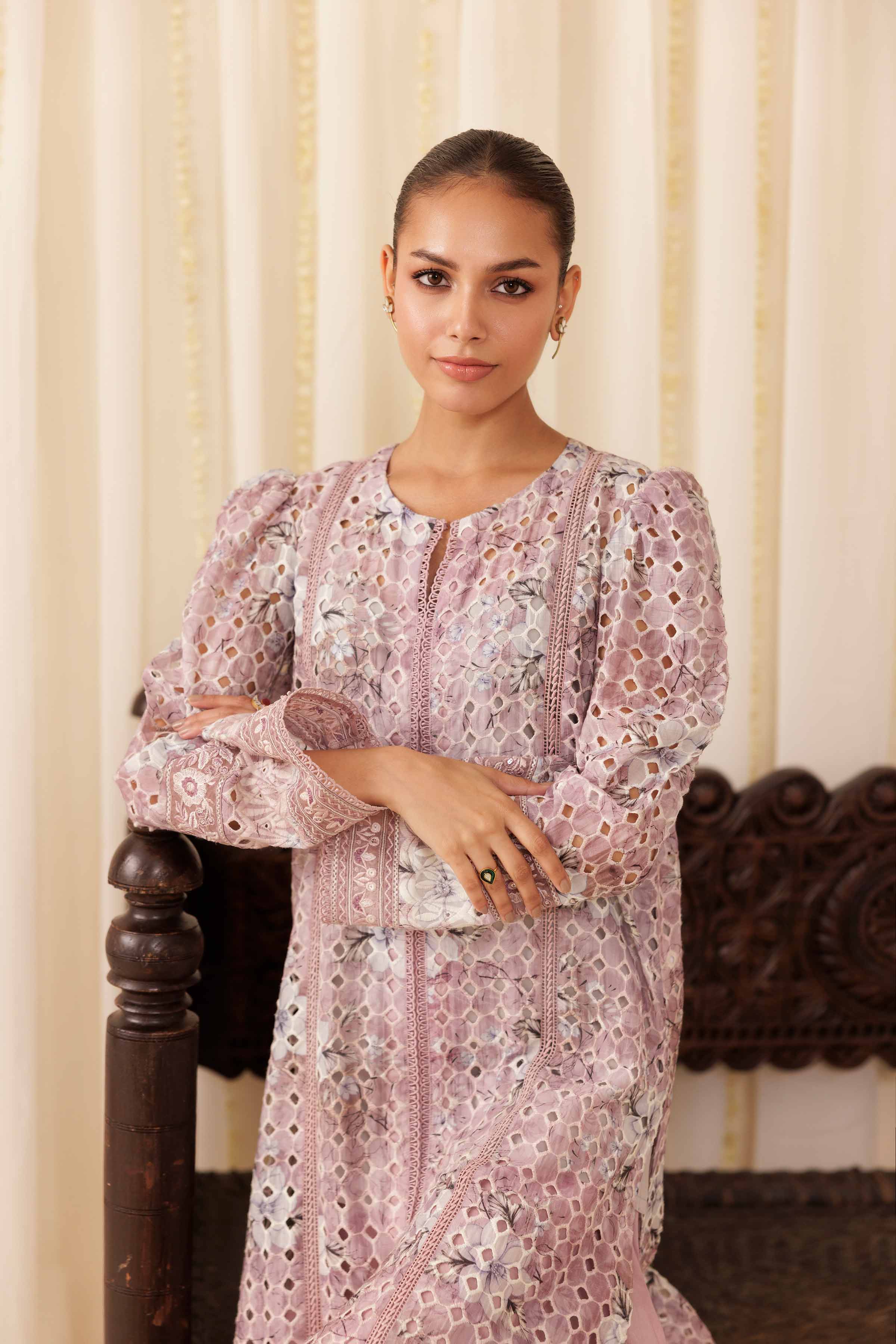 2 Piece - Embroidered Suit - PFE25-32 - Image 6