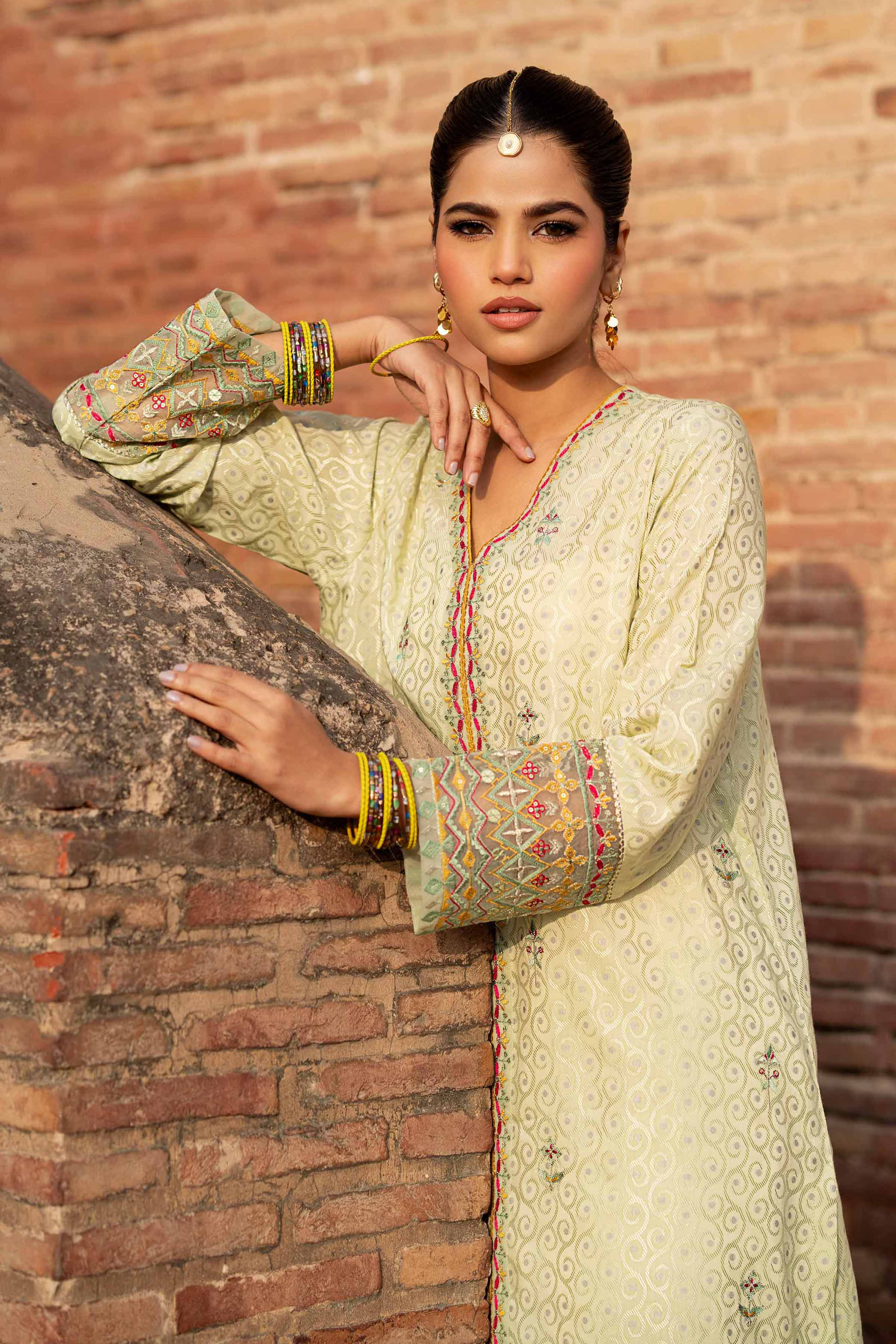 2 Piece - Embroidered Suit - PFE25-36 - Image 2
