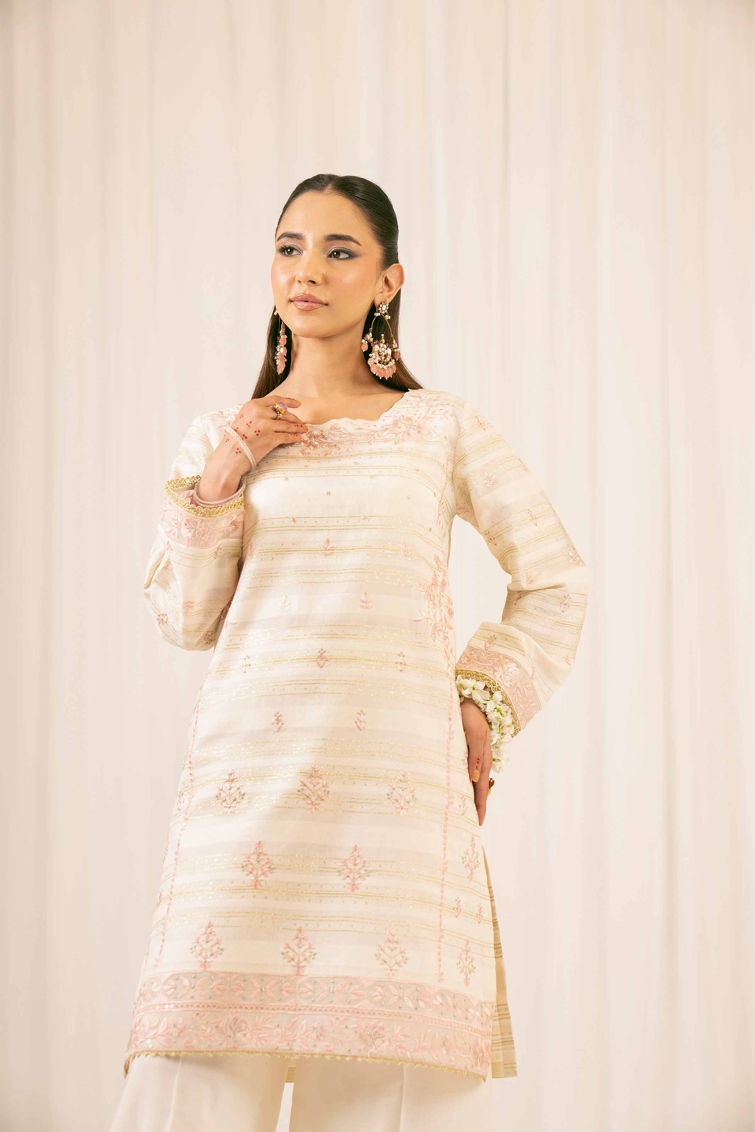 2 Piece - Embroidered Suit - PFE25-39 - Image 4