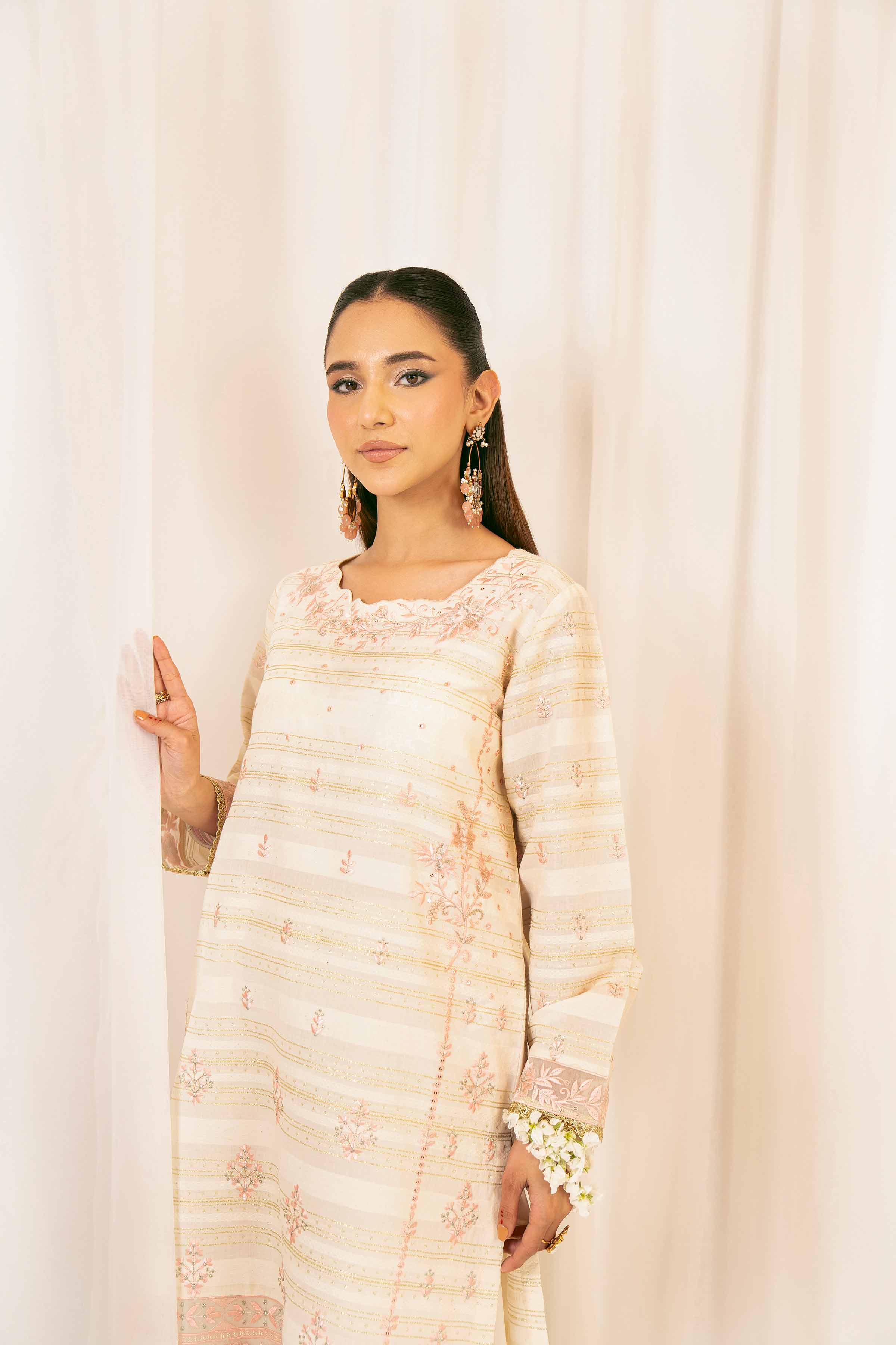 2 Piece - Embroidered Suit - PFE25-39 - Image 8
