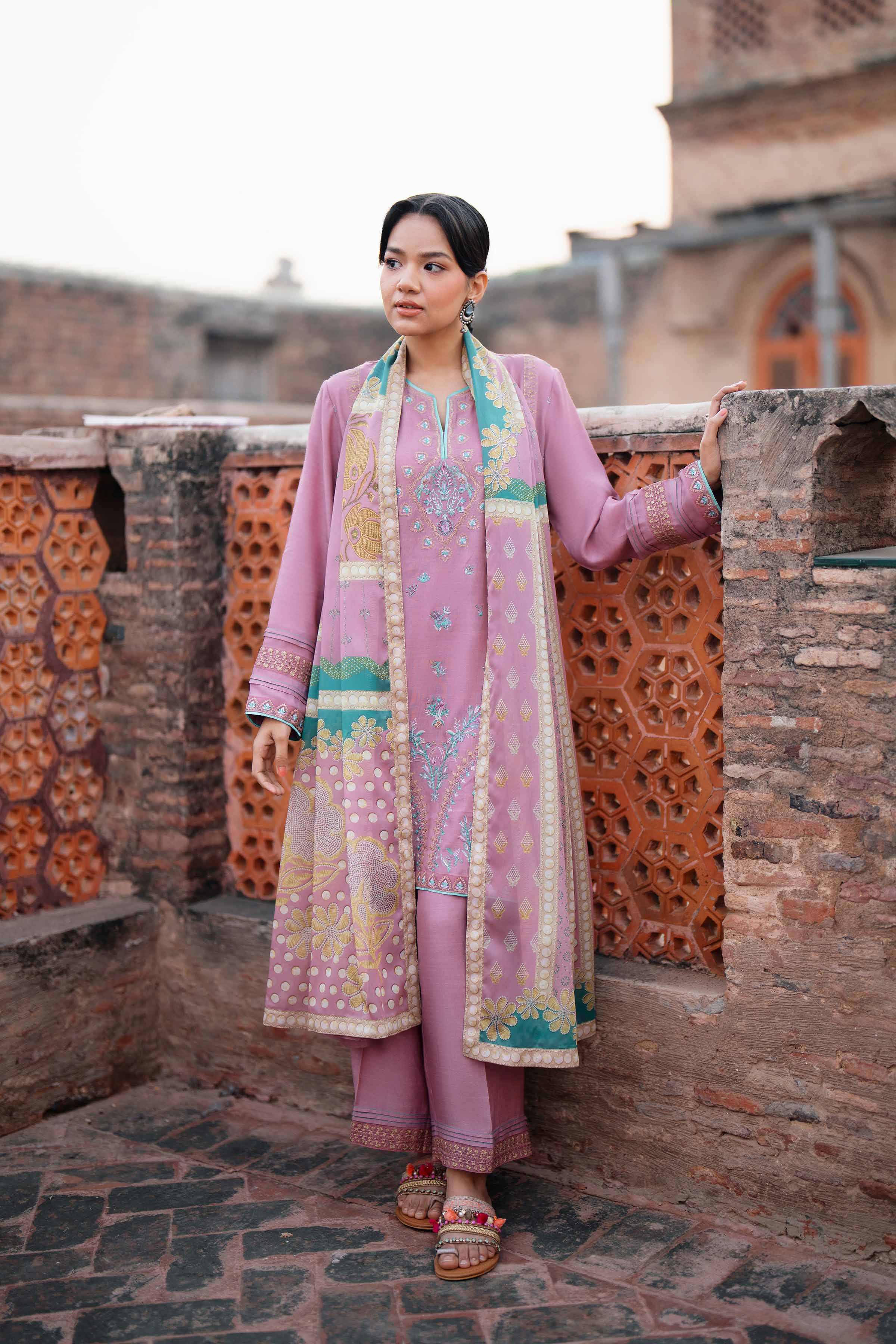 3 Piece - Embroidered Suit - PFE26-01 - Image 6