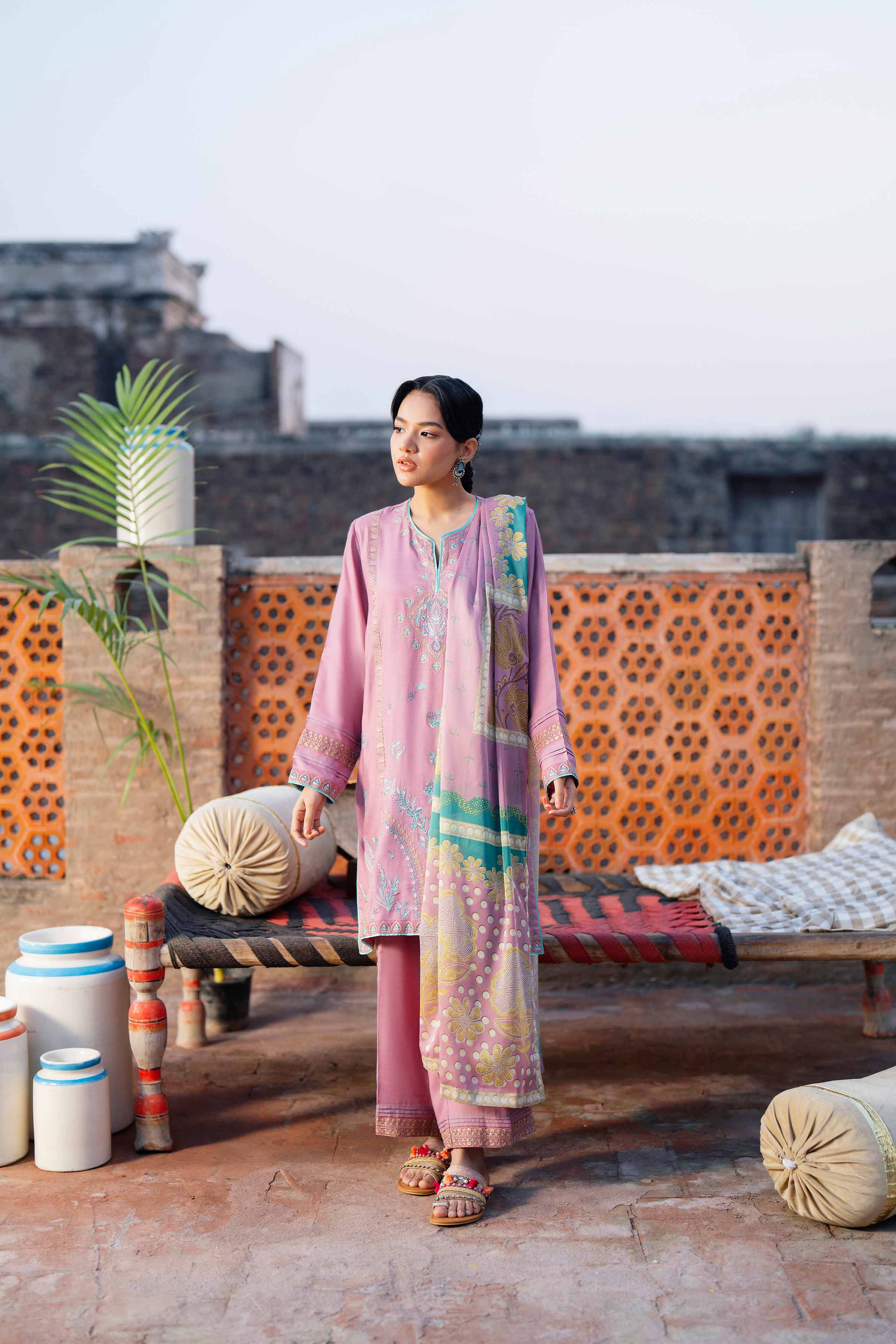 3 Piece - Embroidered Suit - PFE26-01 - Image 8