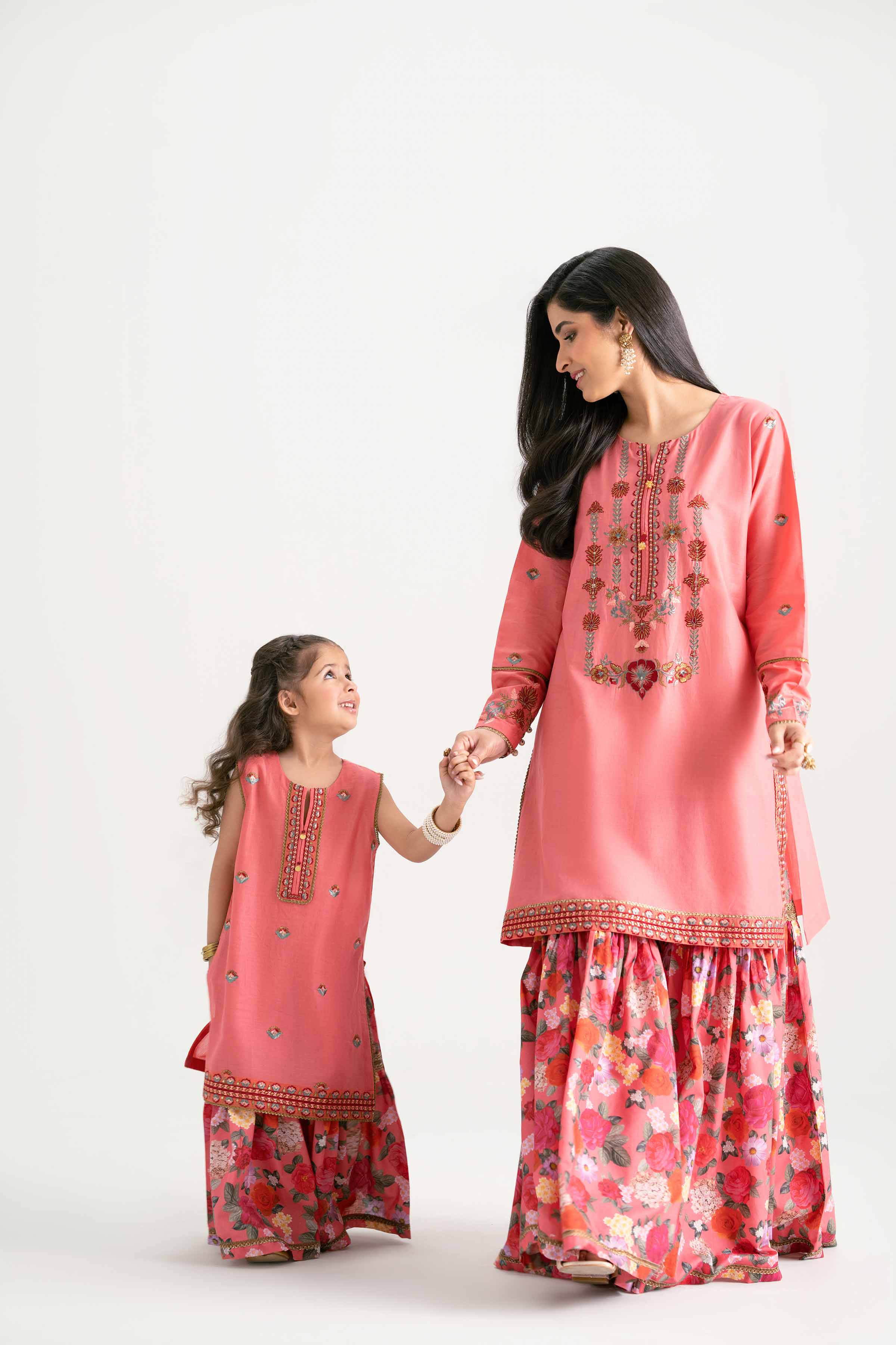 2 Piece - Printed Embroidered Suit - PMD25-04 D - Image 6