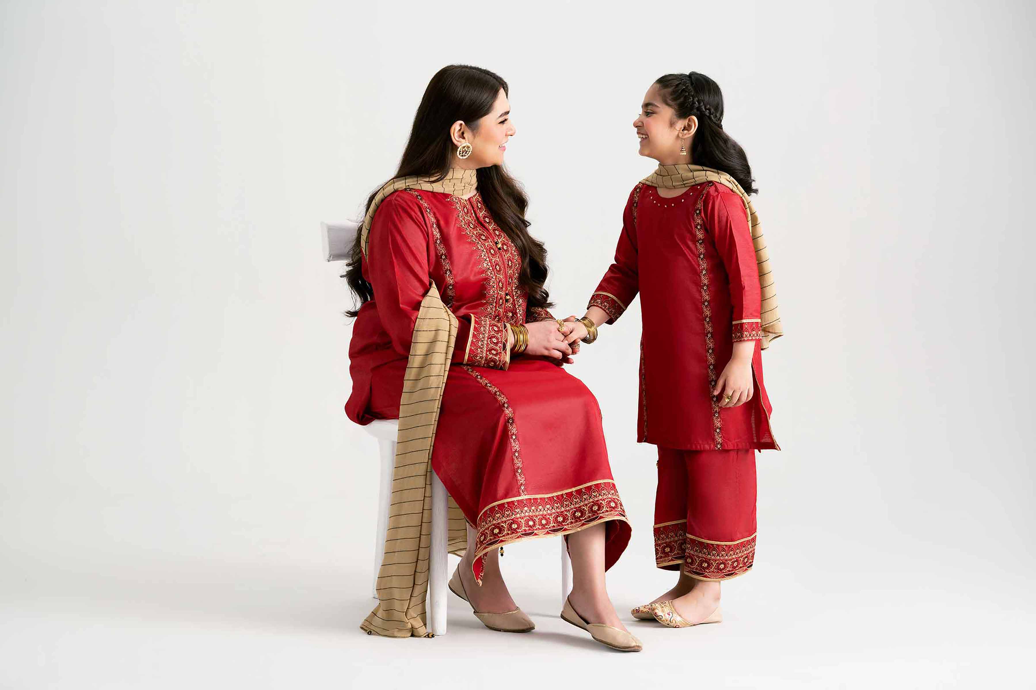 3 Piece - Embroidered Suit - PMD25-12 M - Image 14