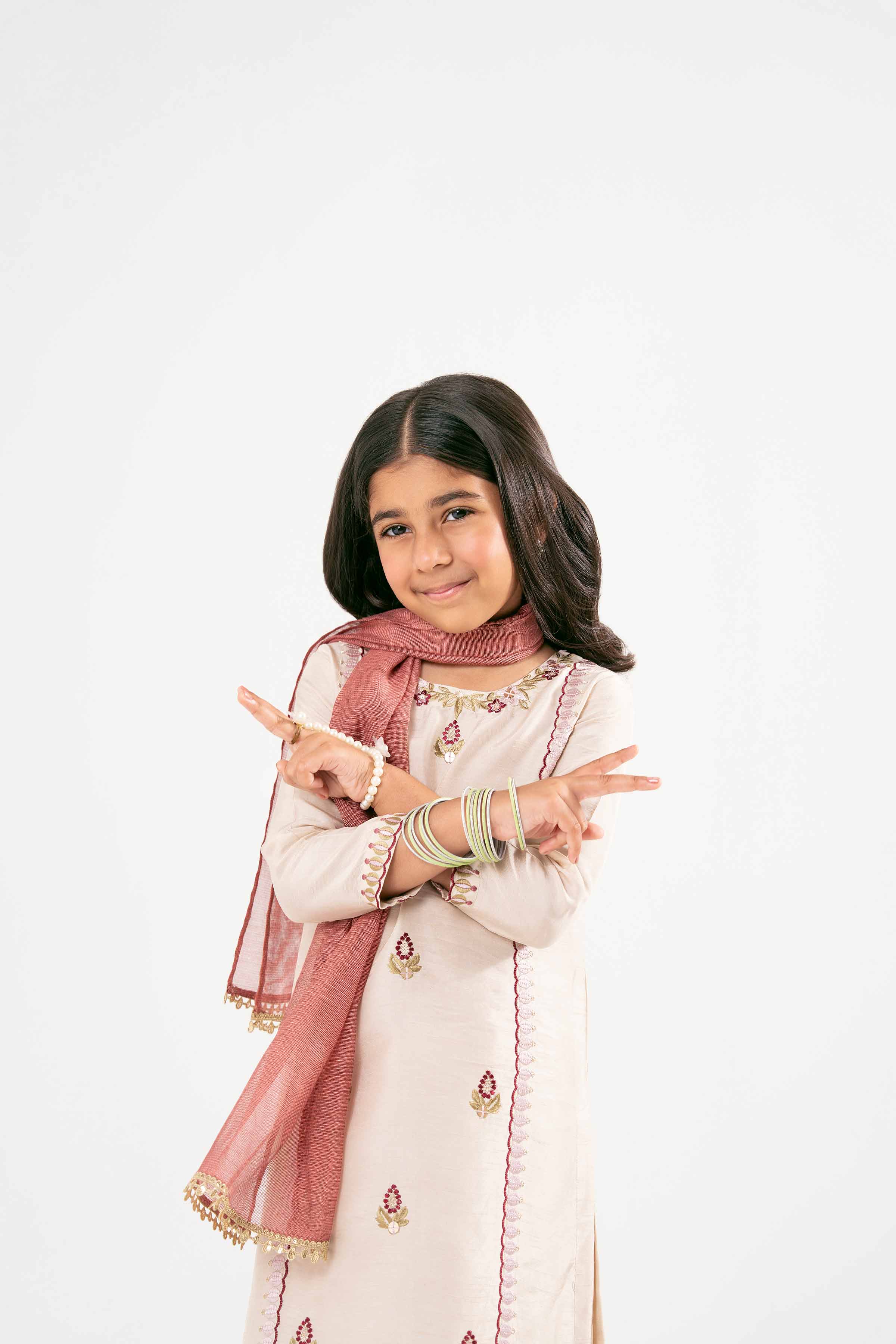 3 Piece - Embroidered Suit - PMD25-14 D - Image 10