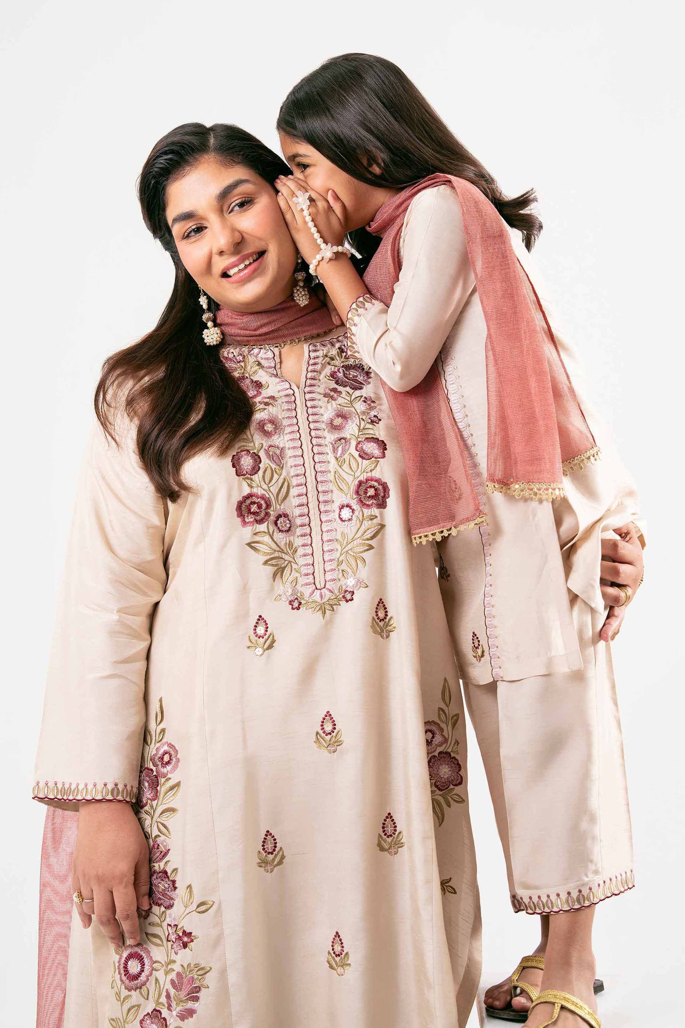 3 Piece - Embroidered Suit - PMD25-14 D - Image 12