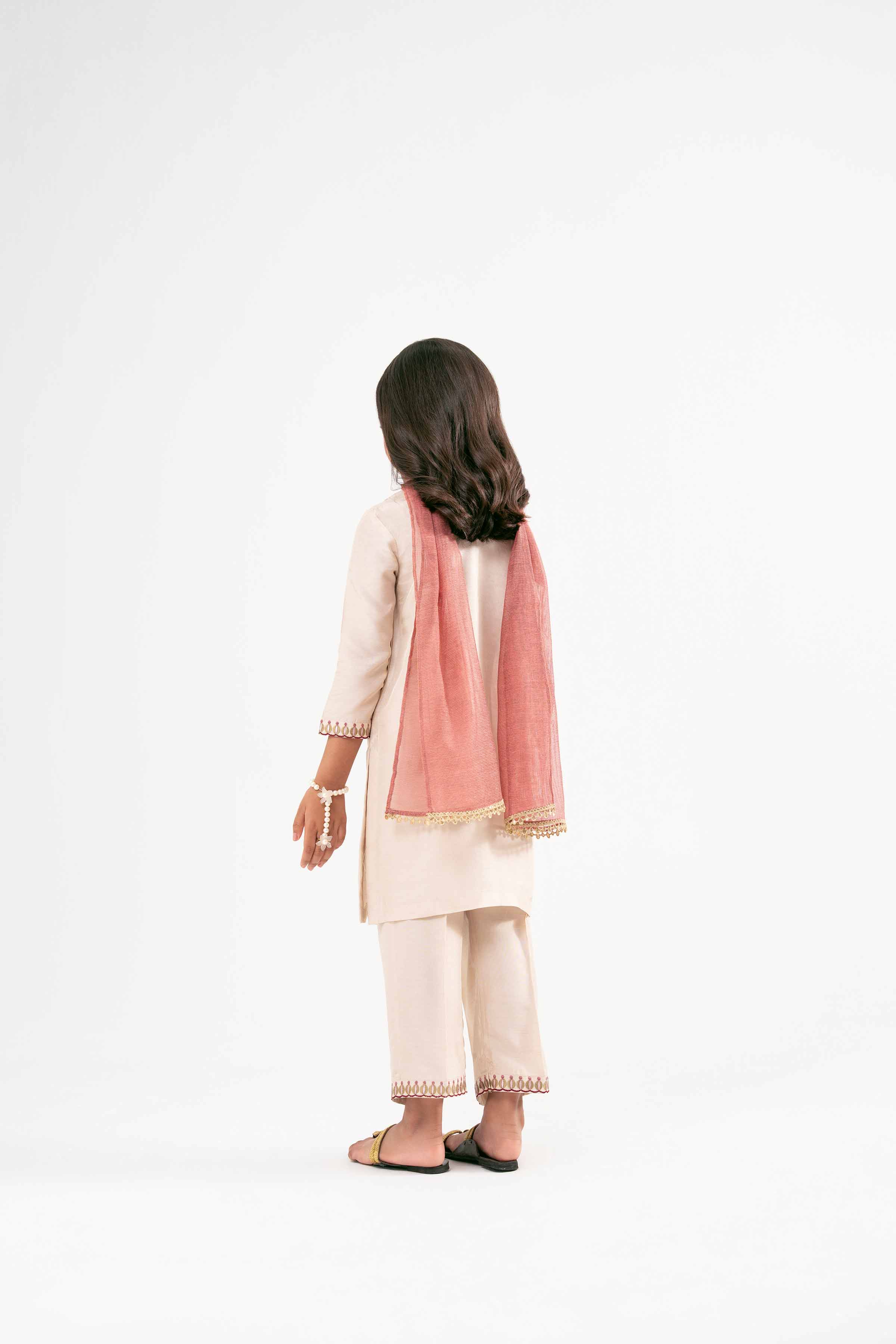 3 Piece - Embroidered Suit - PMD25-14 D - Image 3
