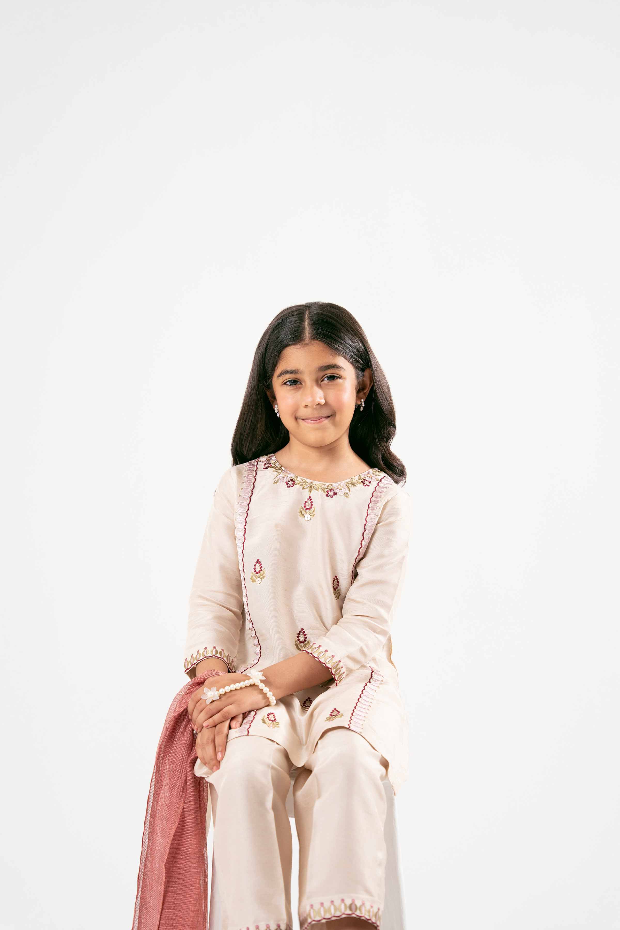 3 Piece - Embroidered Suit - PMD25-14 D - Image 6