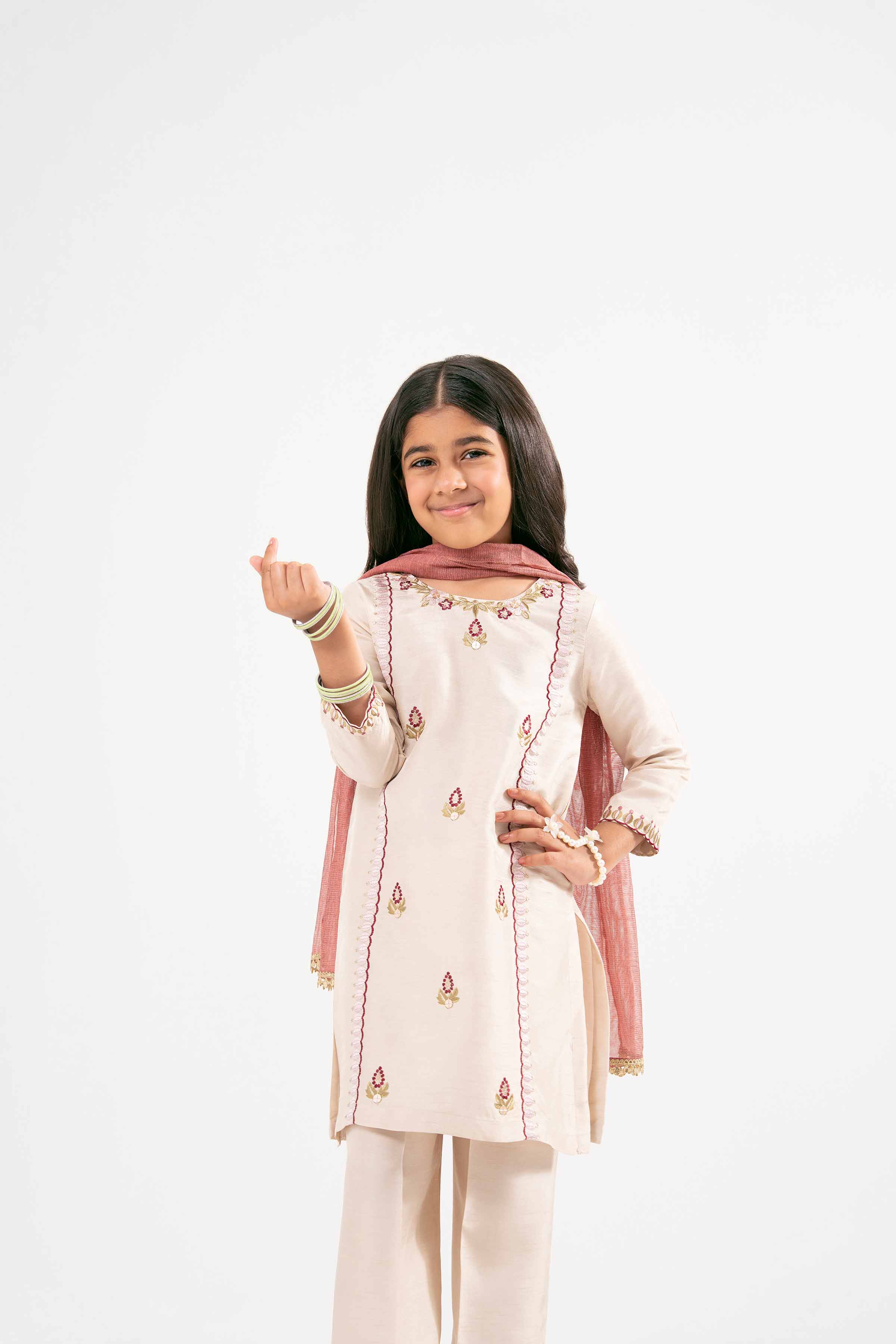 3 Piece - Embroidered Suit - PMD25-14 D - Image 8