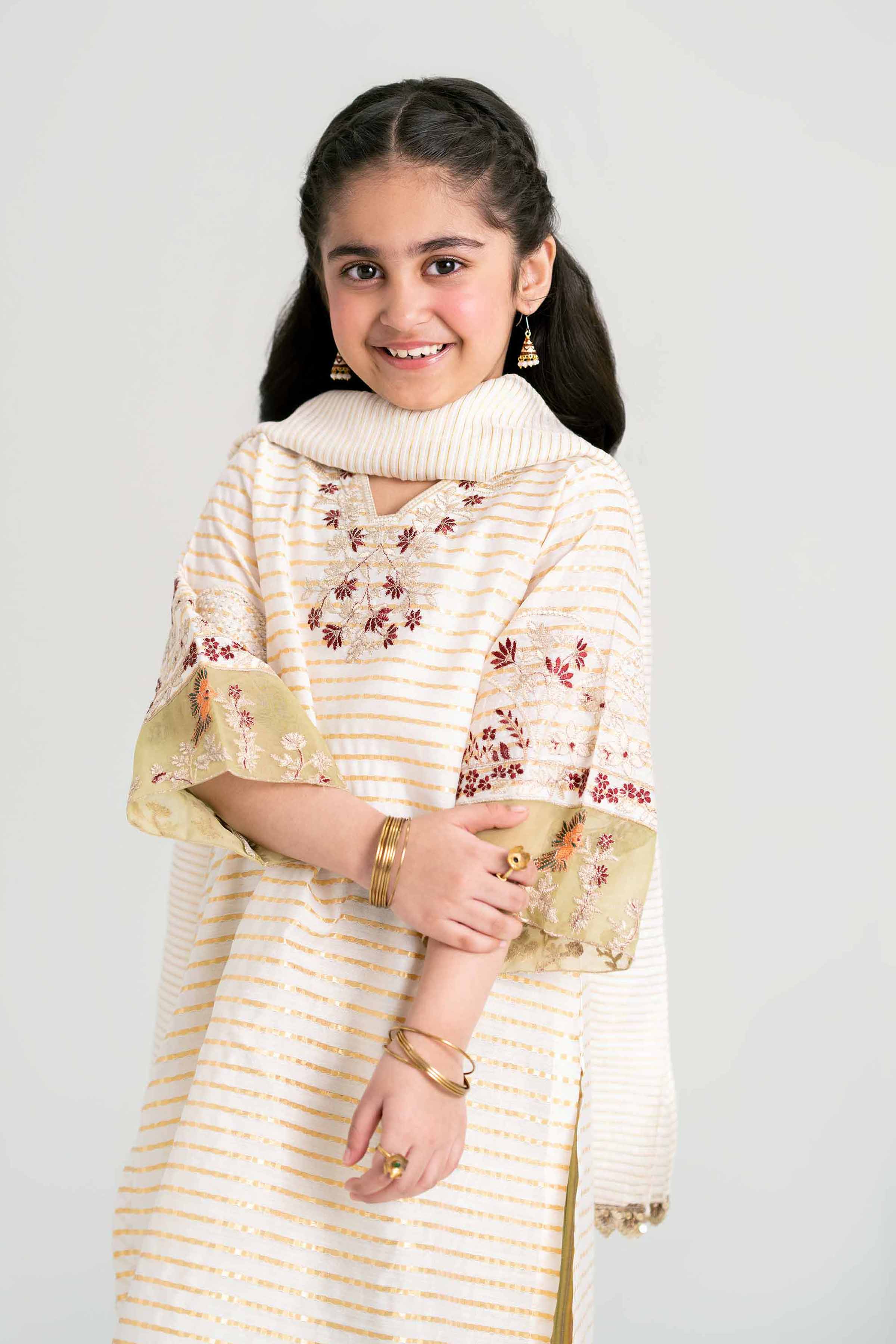 3 Piece - Embroidered Suit - PMD25-15 D - Image 3