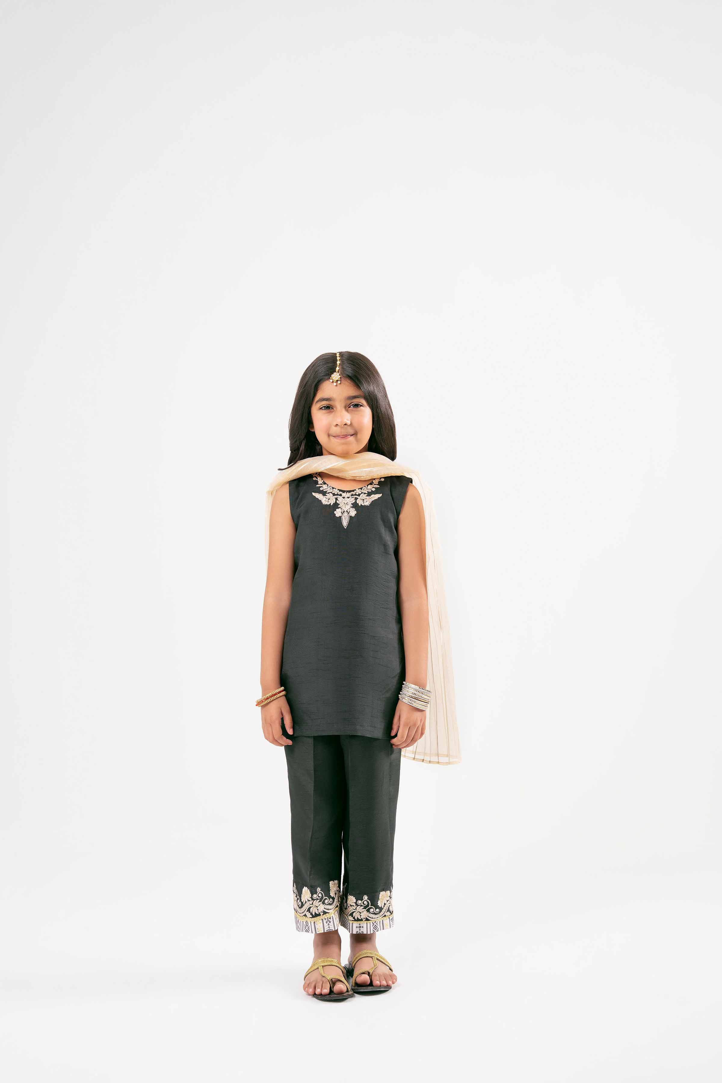 3 Piece - Embroidered Suit - PMD25-17 D - Image 5