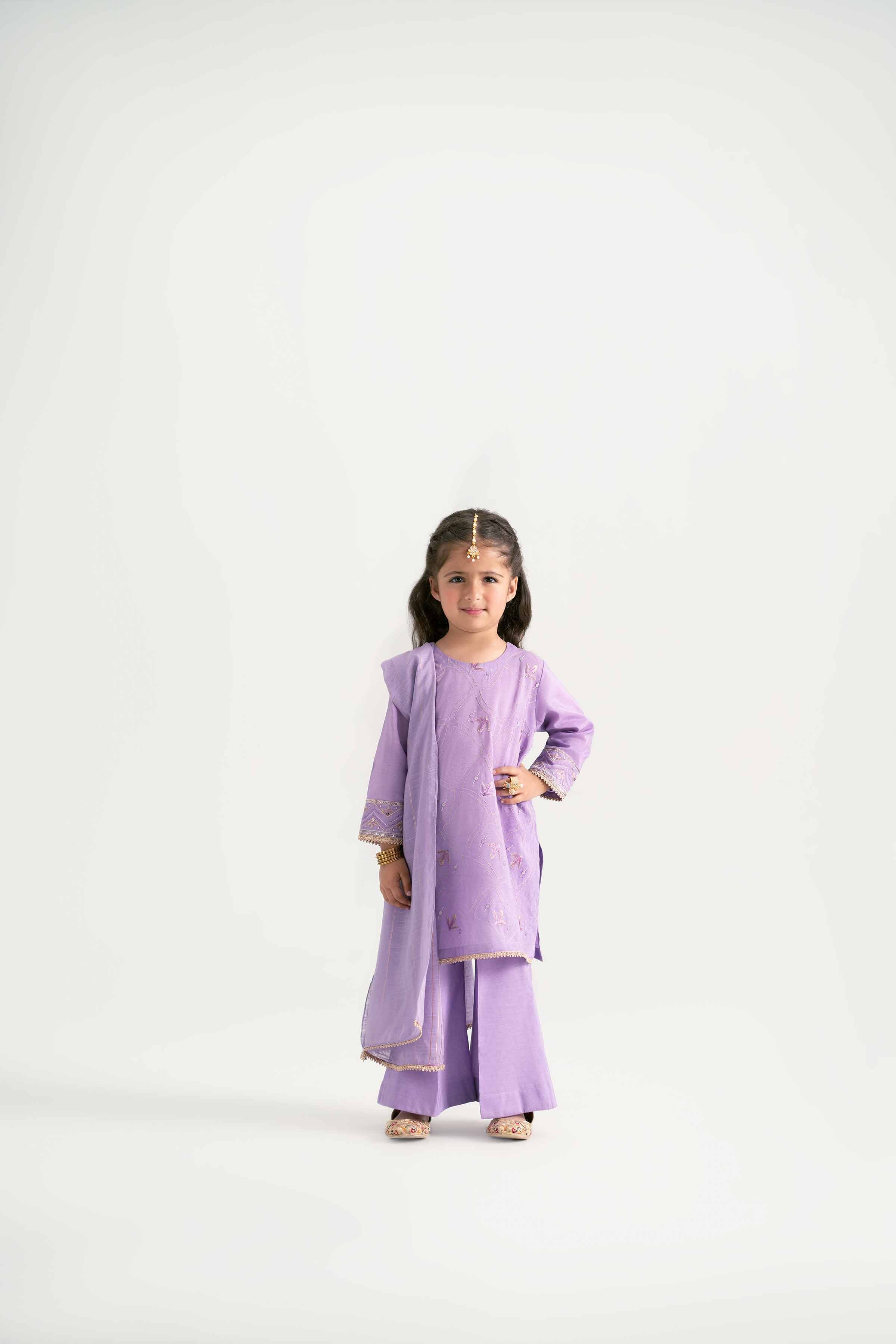 3 Piece - Embroidered Suit - PMD25-18 D - Image 3