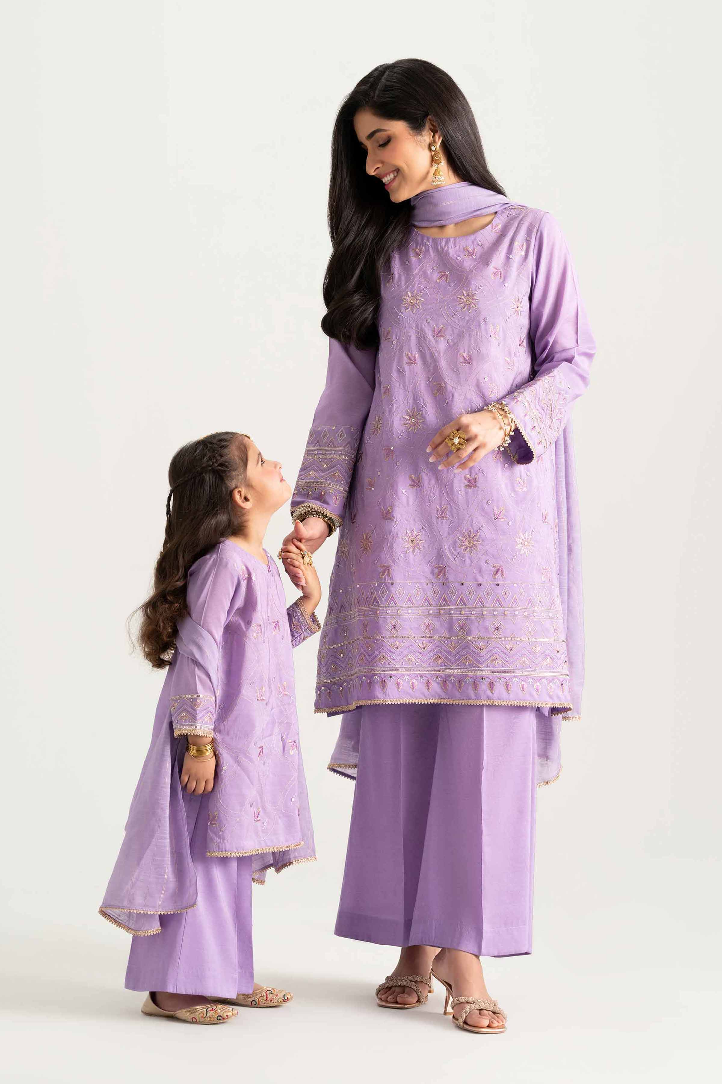 3 Piece - Embroidered Suit - PMD25-18 D - Image 7