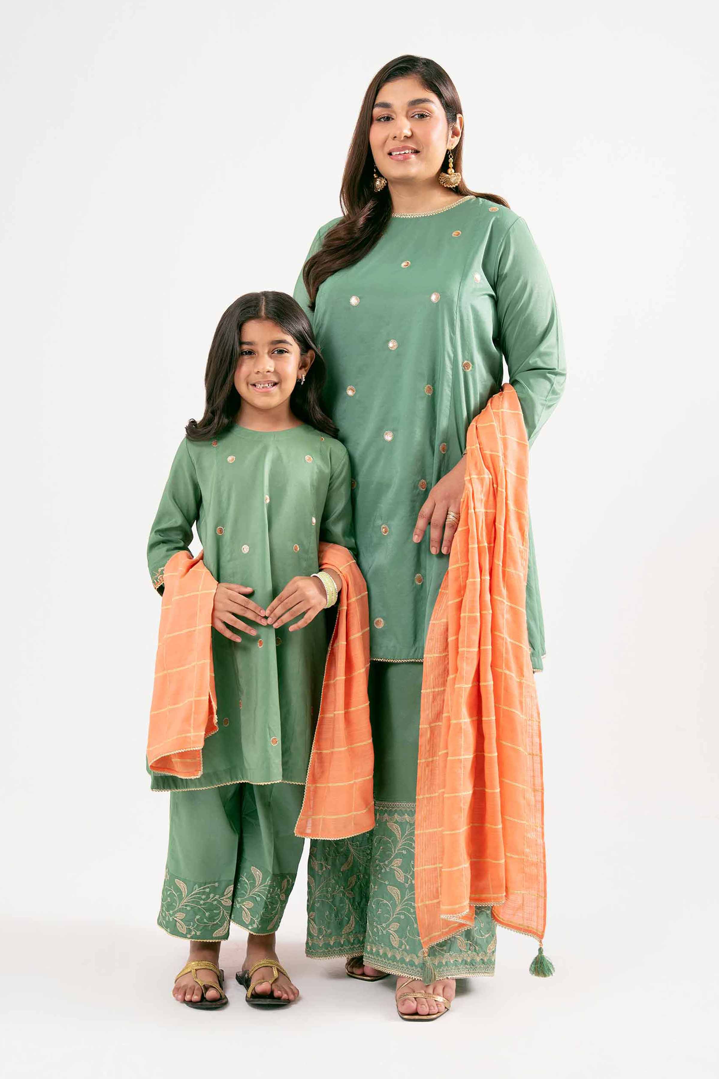 3 Piece - Embroidered Suit - PMD25-19 M - Image 5