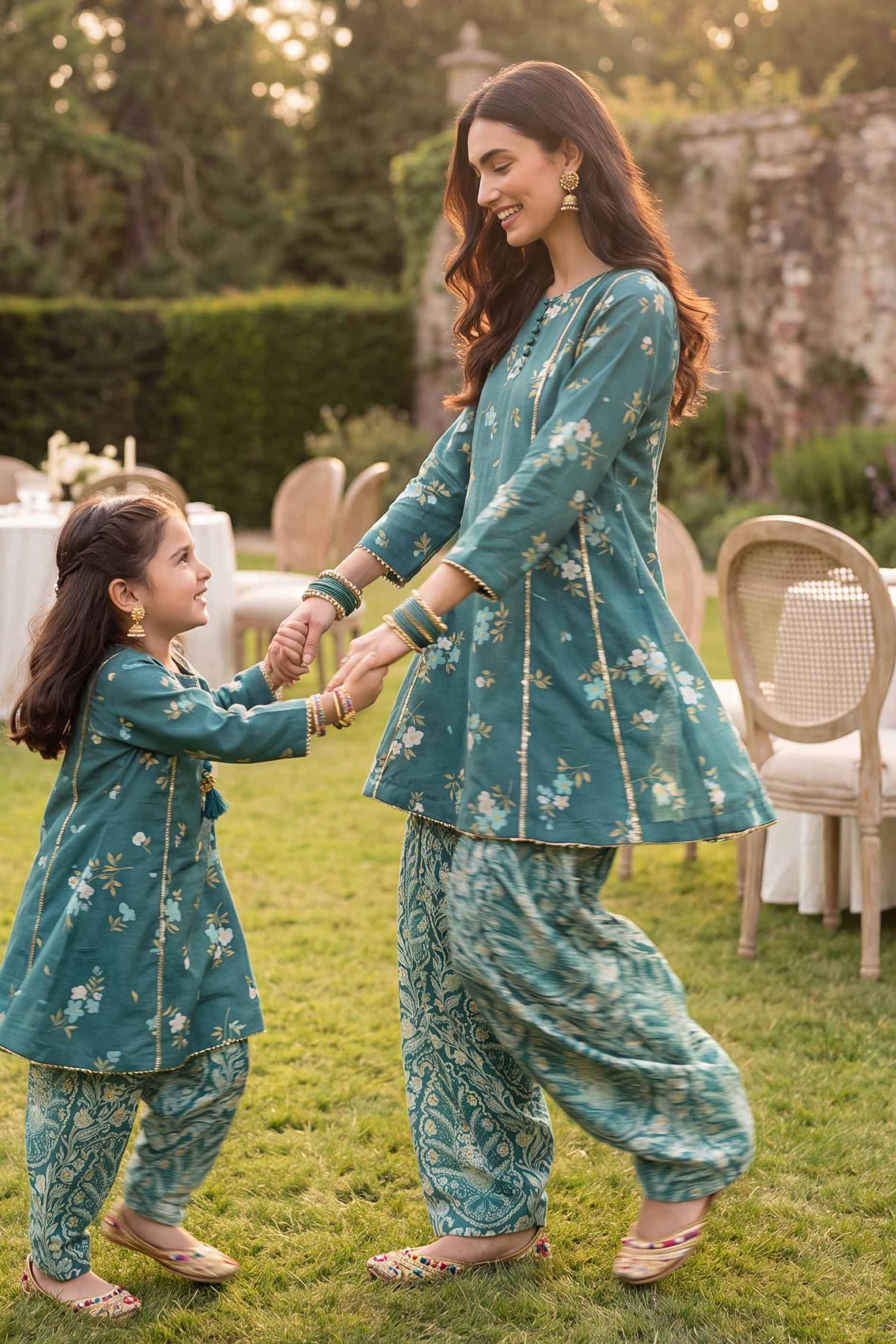 2 Piece - Printed Suit - PMD26-06 D - Image 2