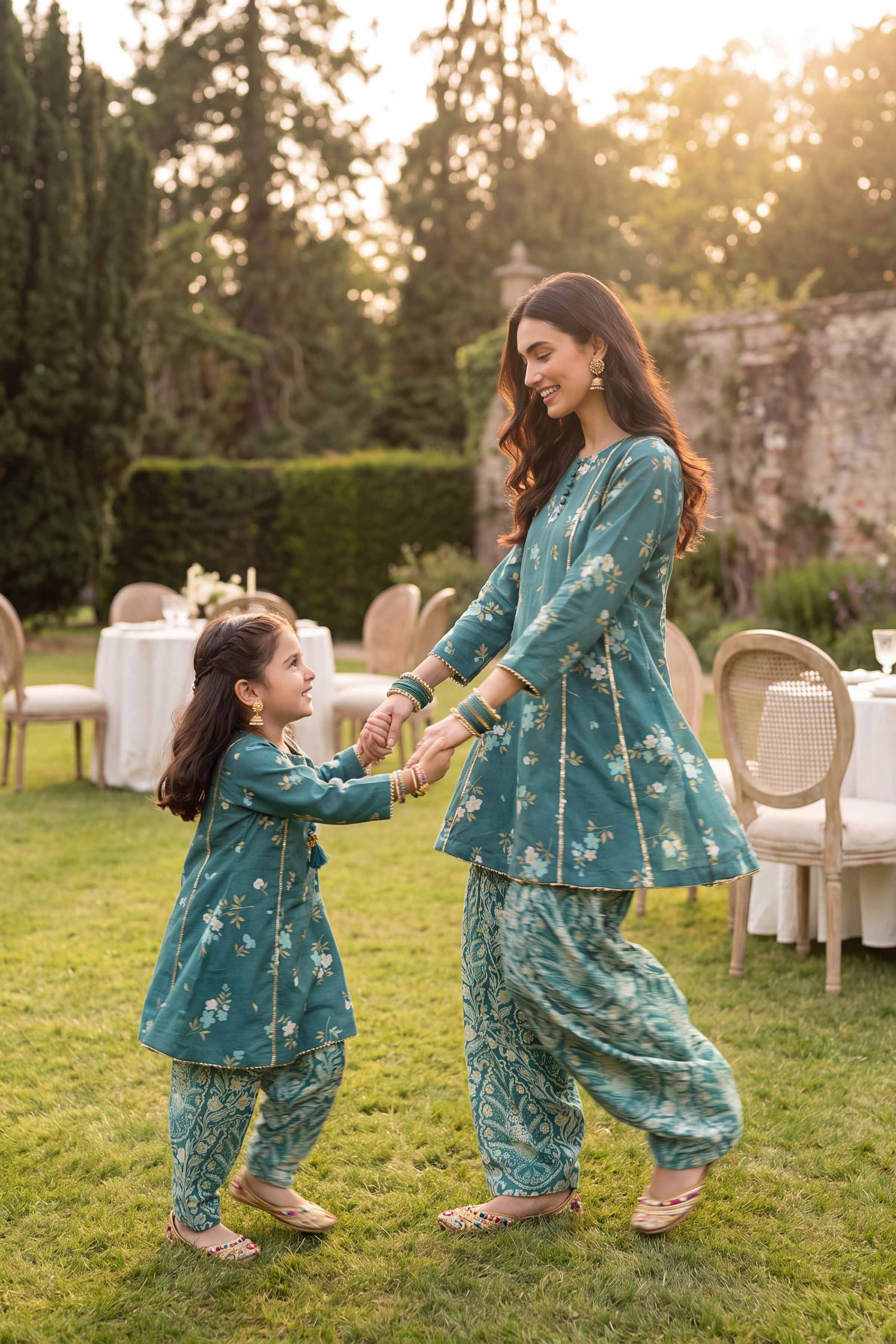 2 Piece - Printed Suit - PMD26-06 D - Image 6