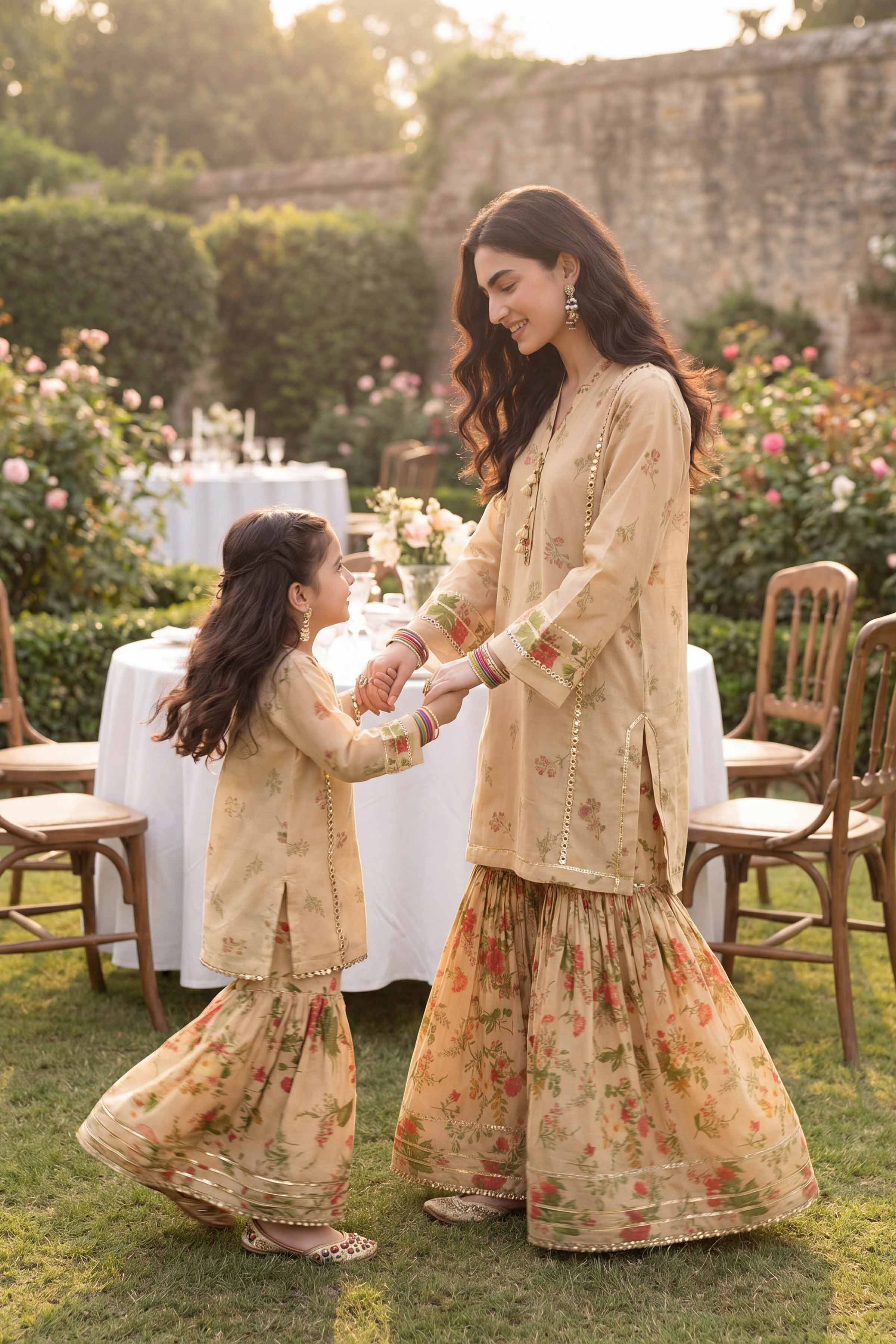 2 Piece - Printed Suit - PMD26-09 D - Image 3
