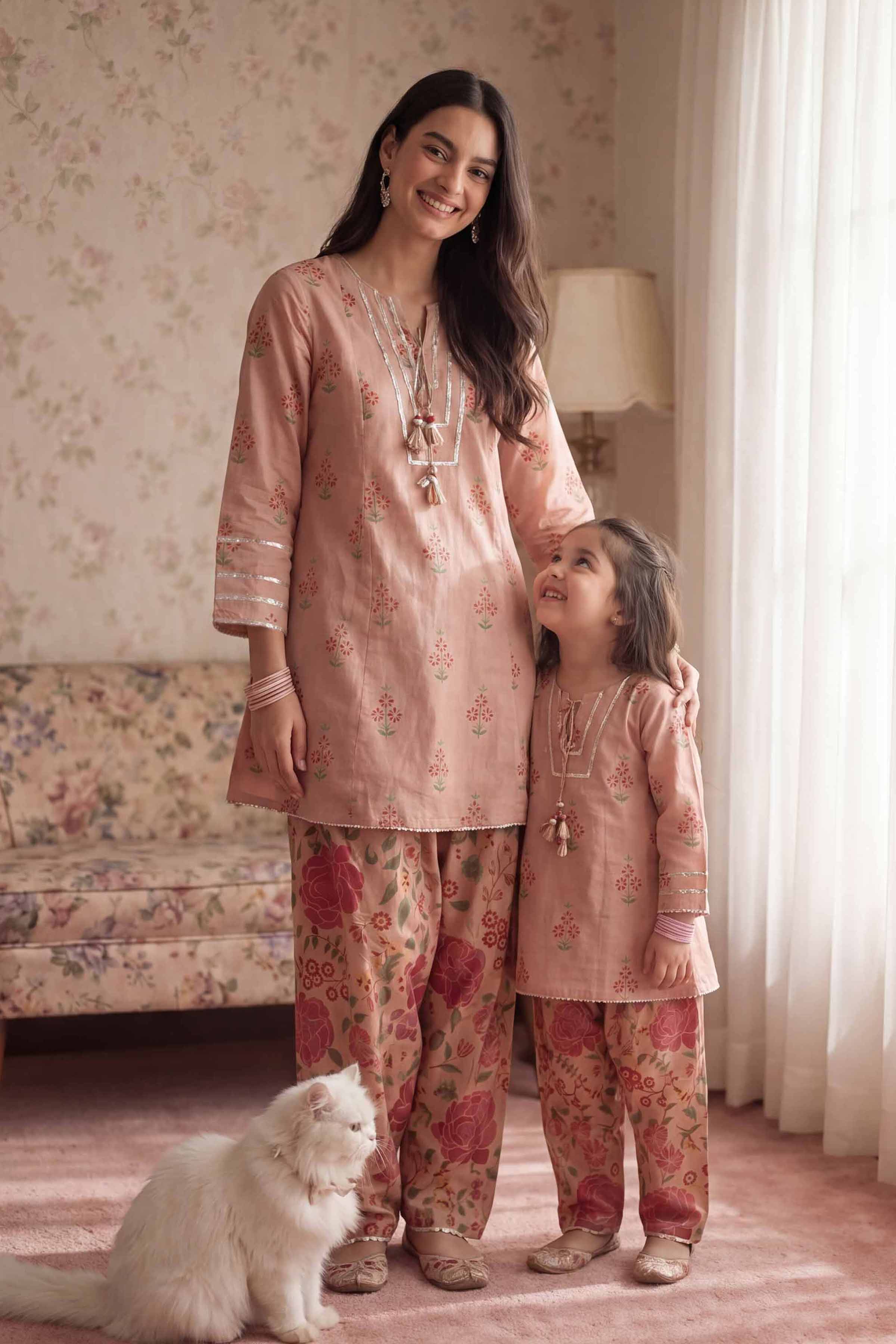 2 Piece - Printed Suit - PMD26-10 D - Image 2