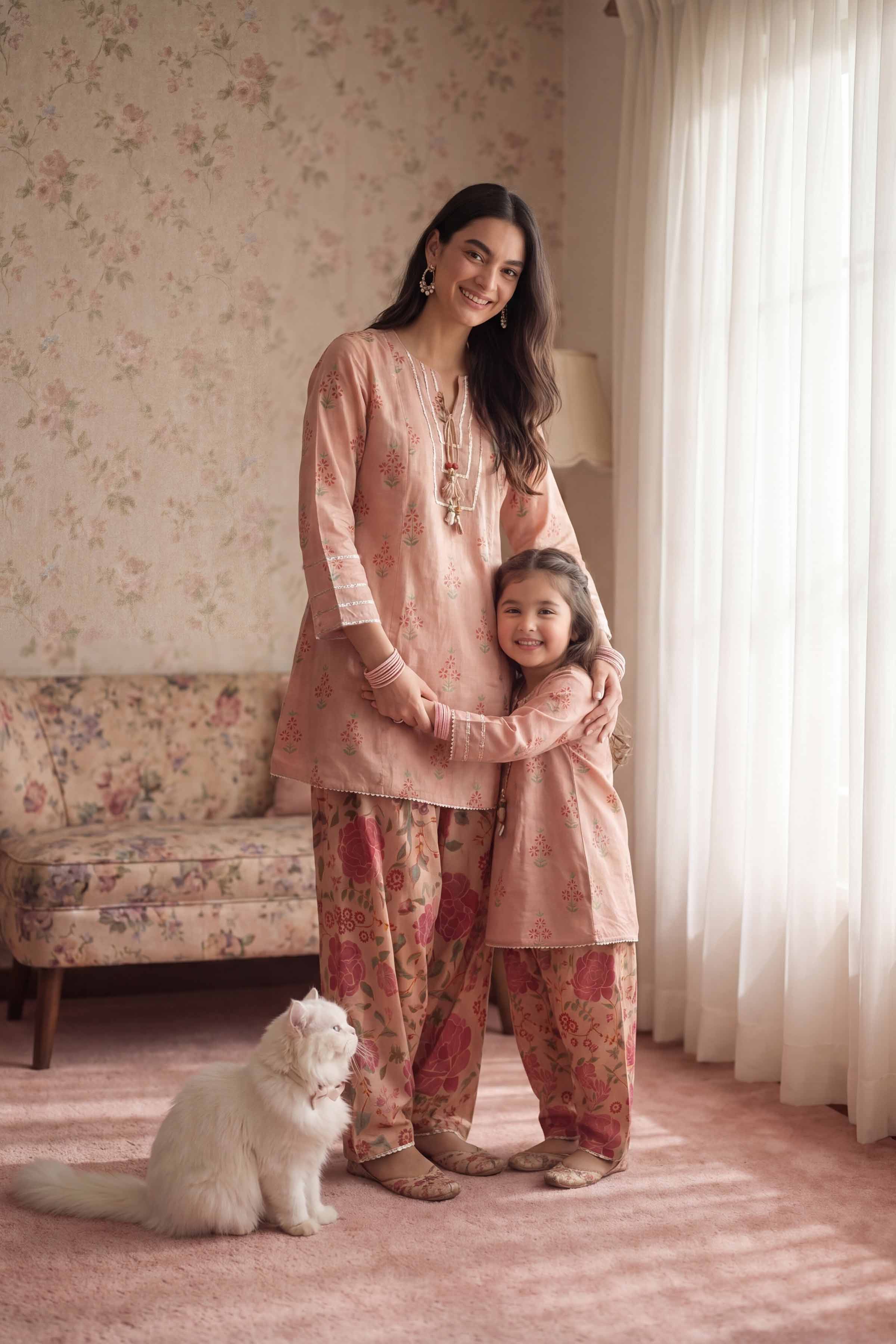 2 Piece - Printed Suit - PMD26-10 D - Image 4