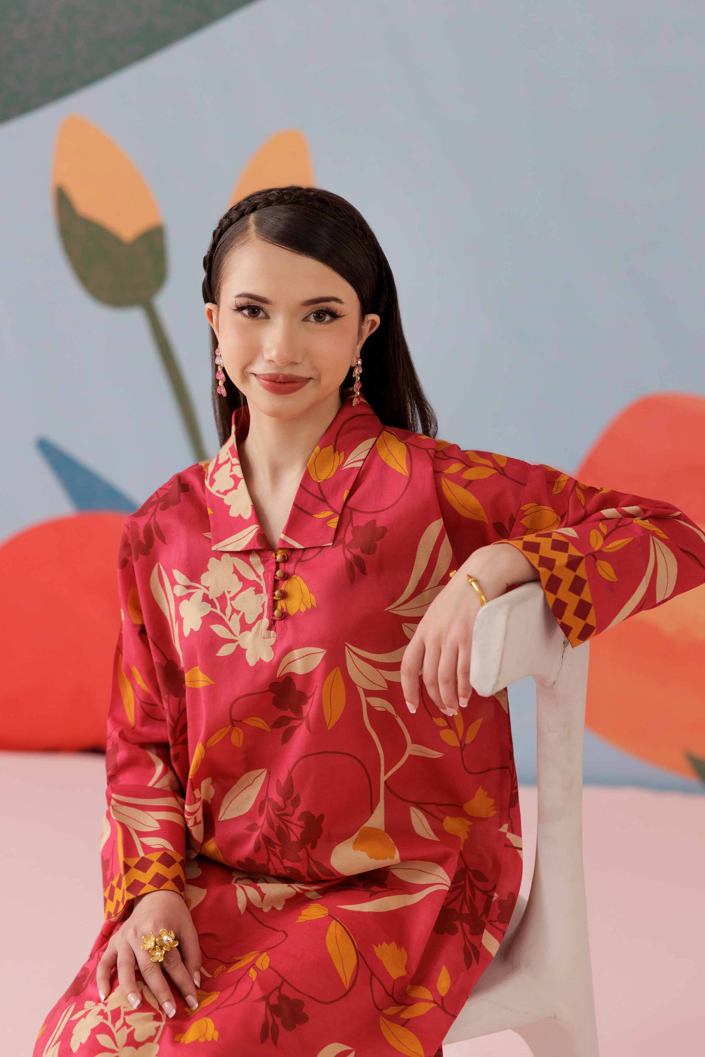 2 Piece - Printed Suit - PS25-116 - Image 3