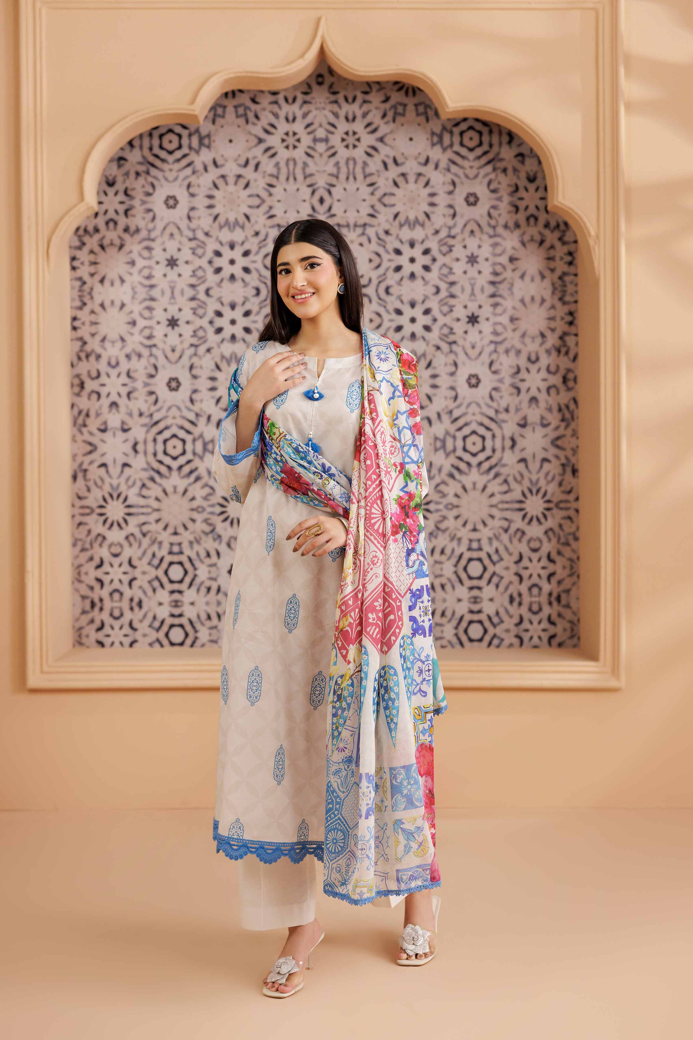 3 Piece - Printed Suit - PS25-117 - Image 10