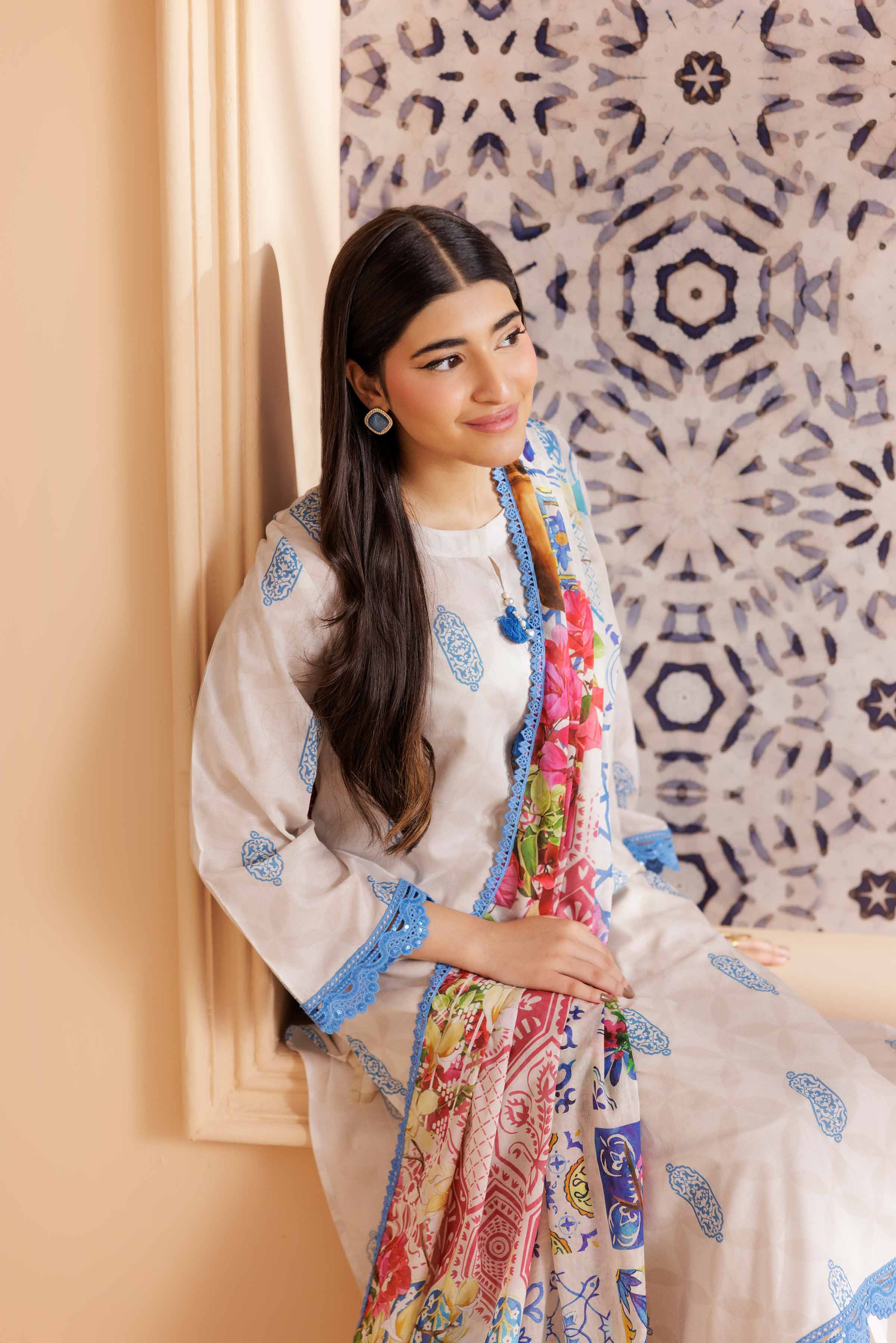 3 Piece - Printed Suit - PS25-117 - Image 2