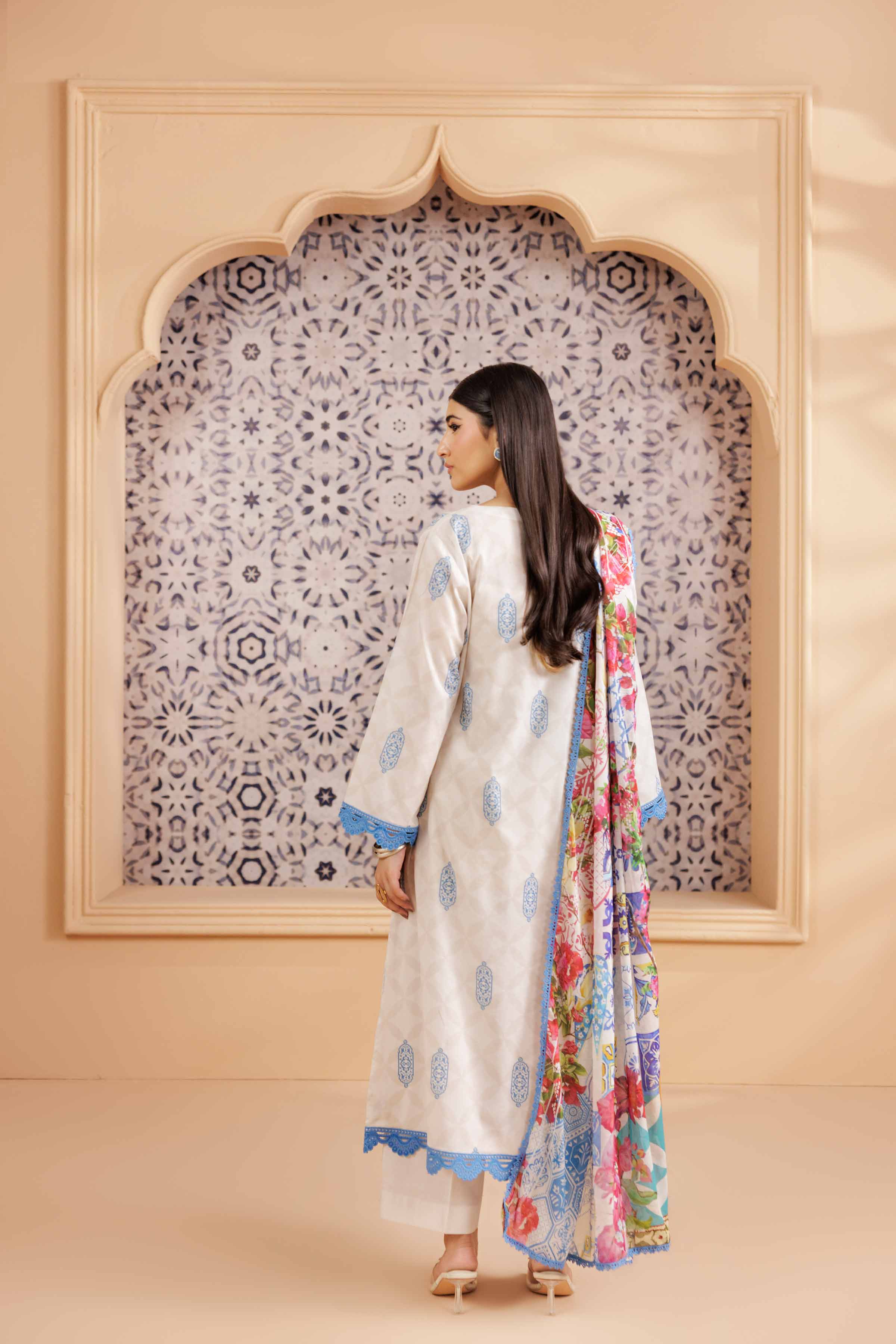 3 Piece - Printed Suit - PS25-117 - Image 4