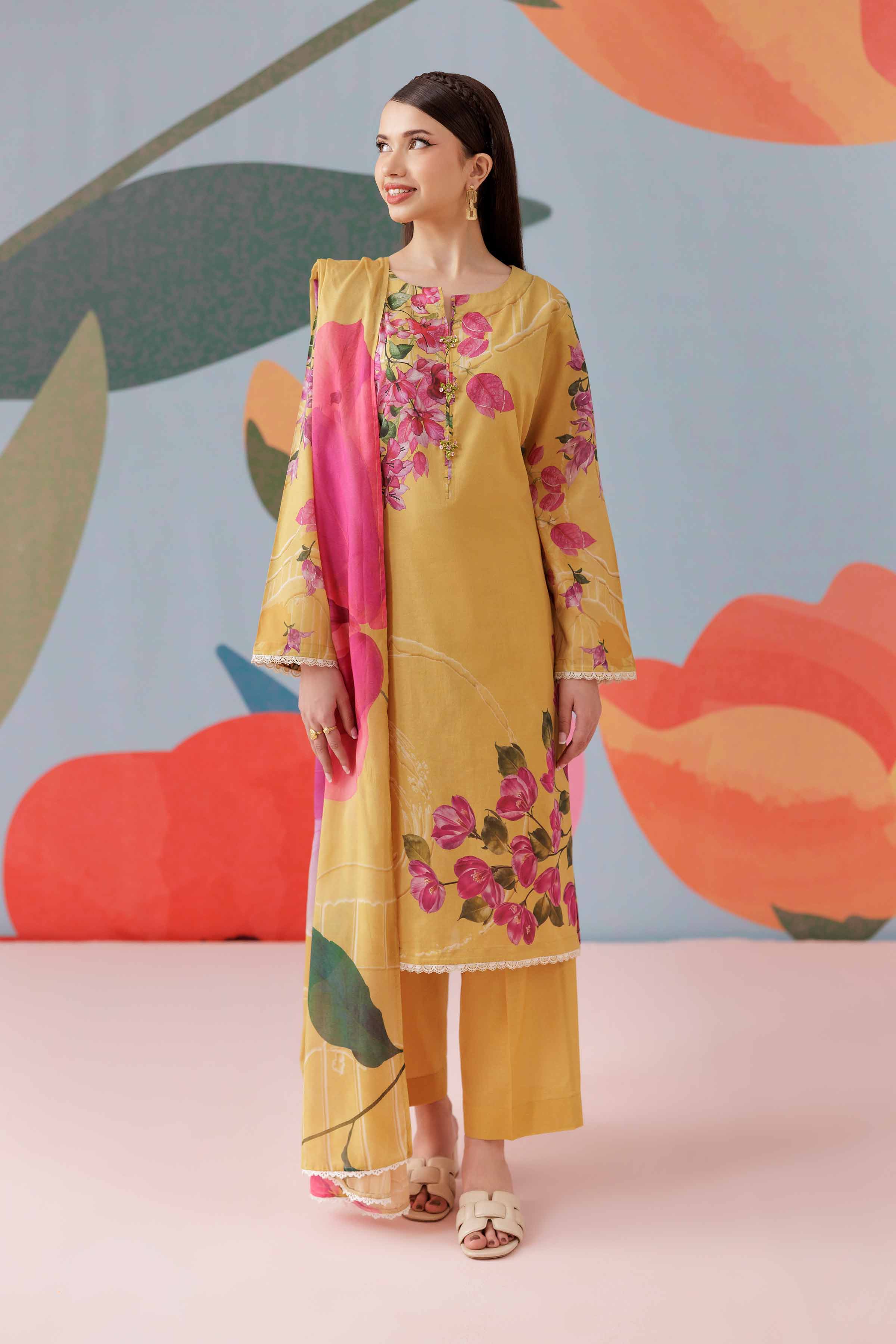 3 Piece - Printed Suit - PS25-133 - Image 2