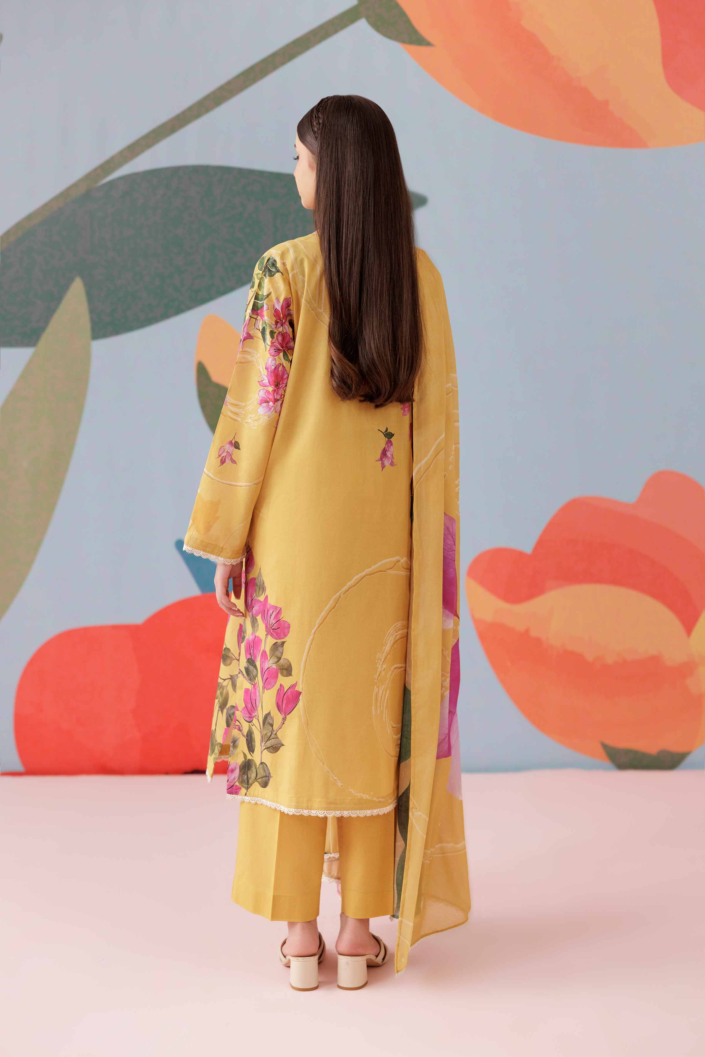 3 Piece - Printed Suit - PS25-133 - Image 3