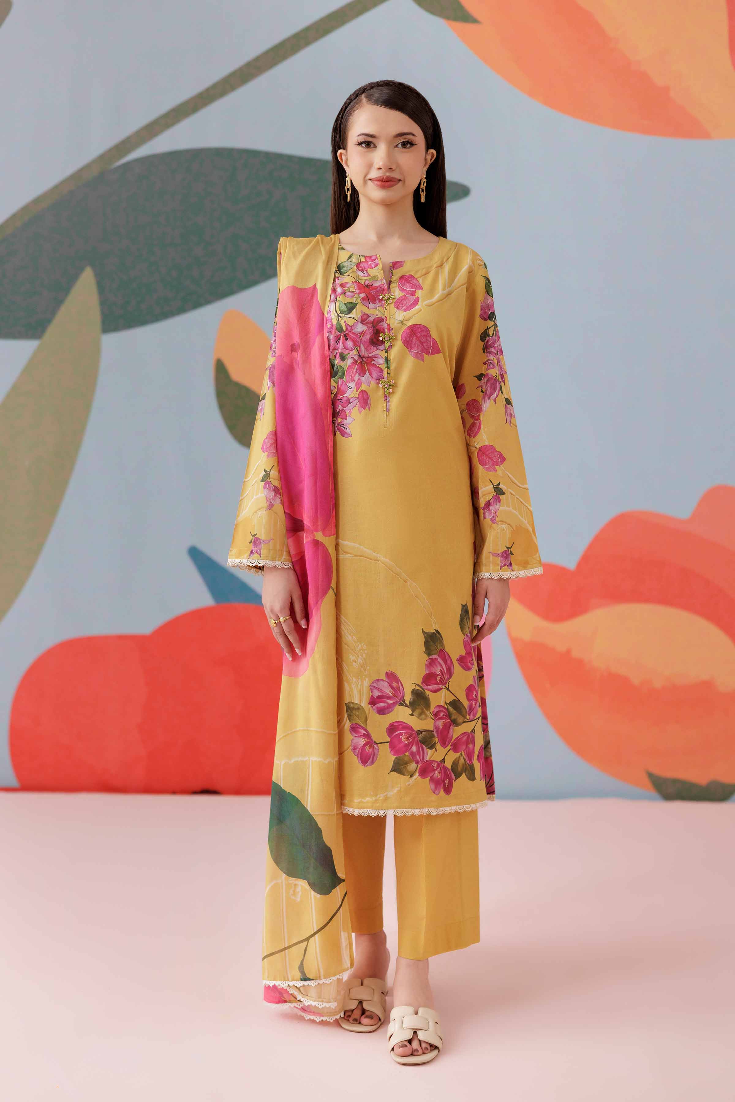3 Piece - Printed Suit - PS25-133 - Image 4