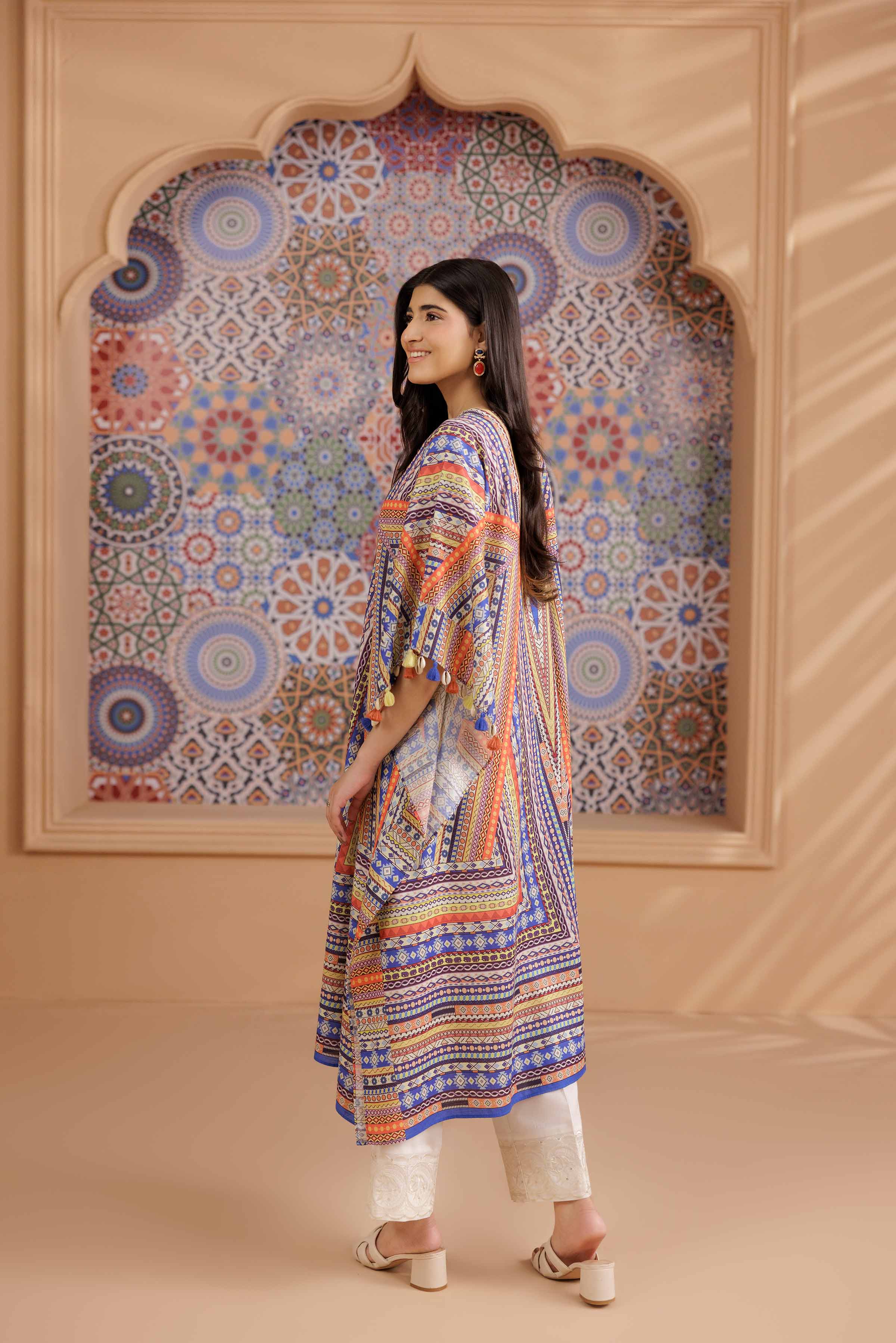 Printed Kaftan - PS25-152 - Image 10