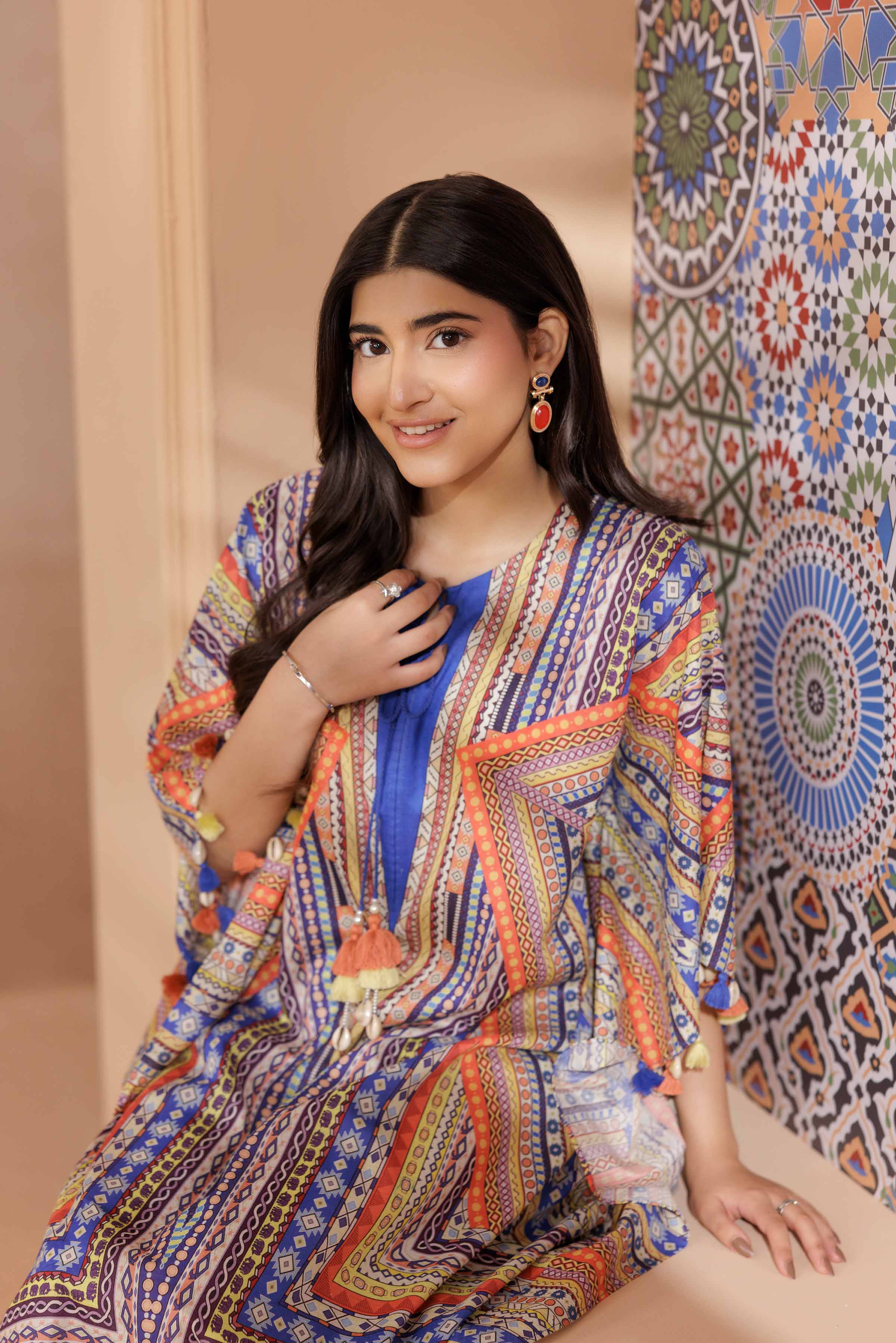 Printed Kaftan - PS25-152 - Image 12