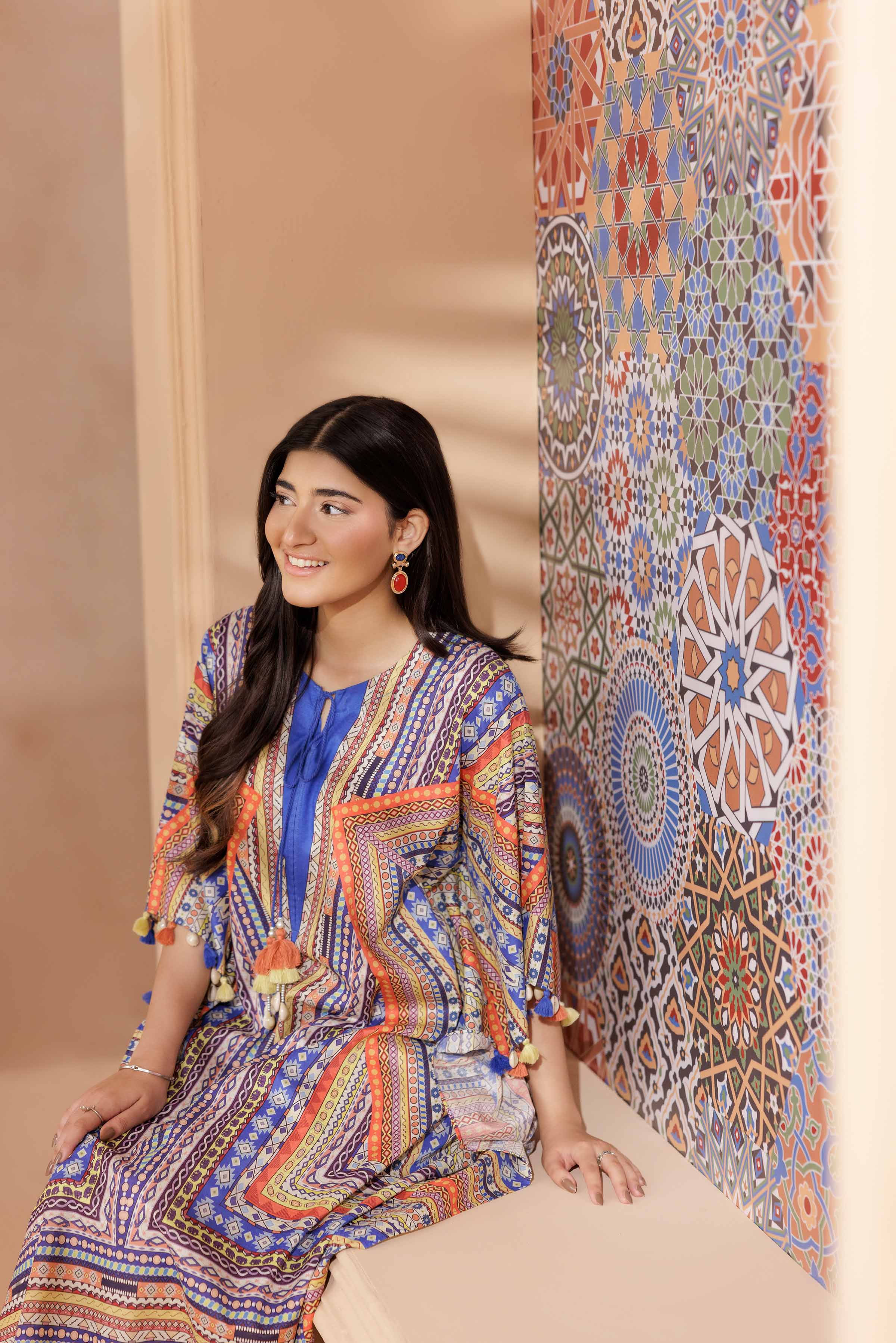 Printed Kaftan - PS25-152 - Image 14