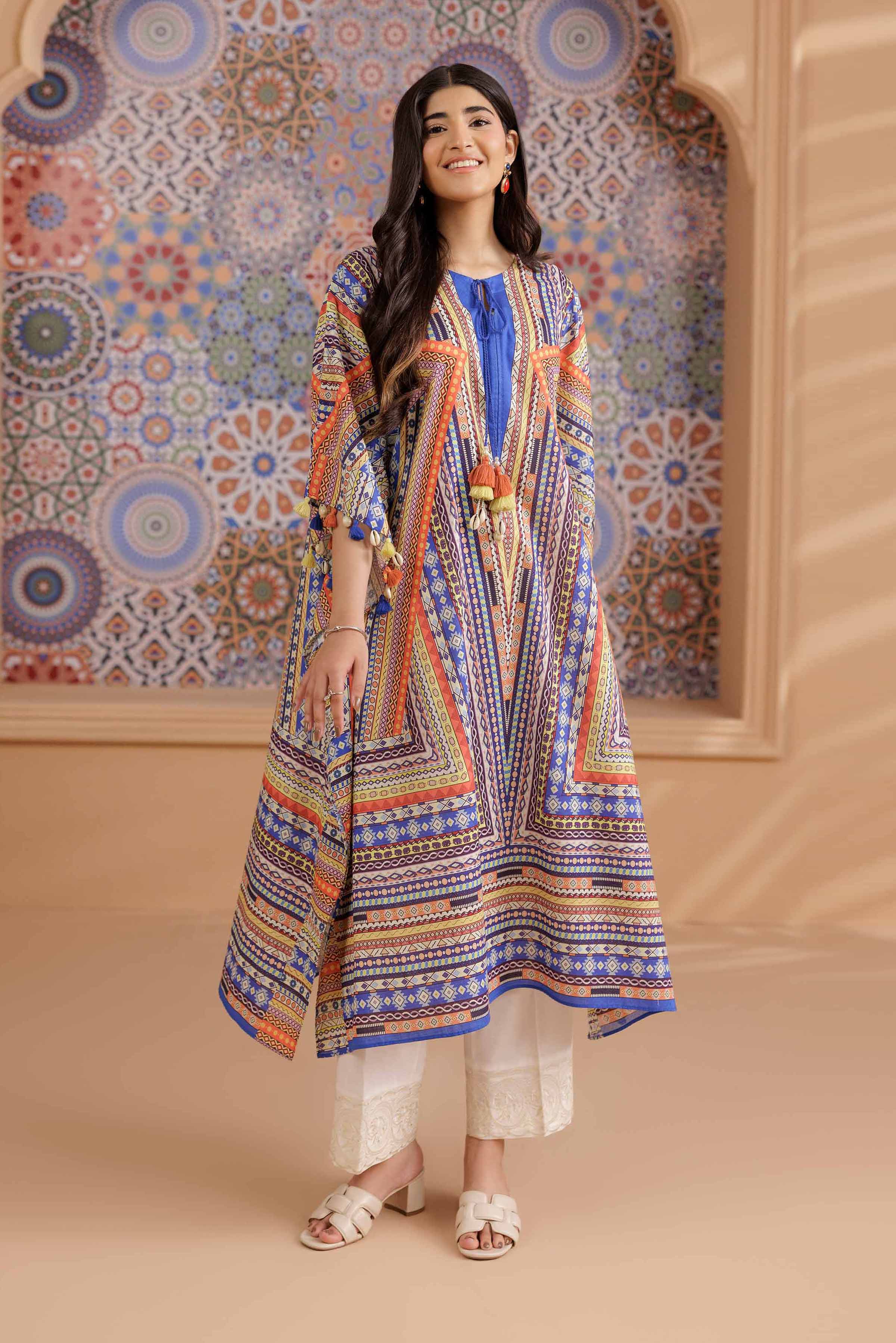 Printed Kaftan - PS25-152 - Image 9