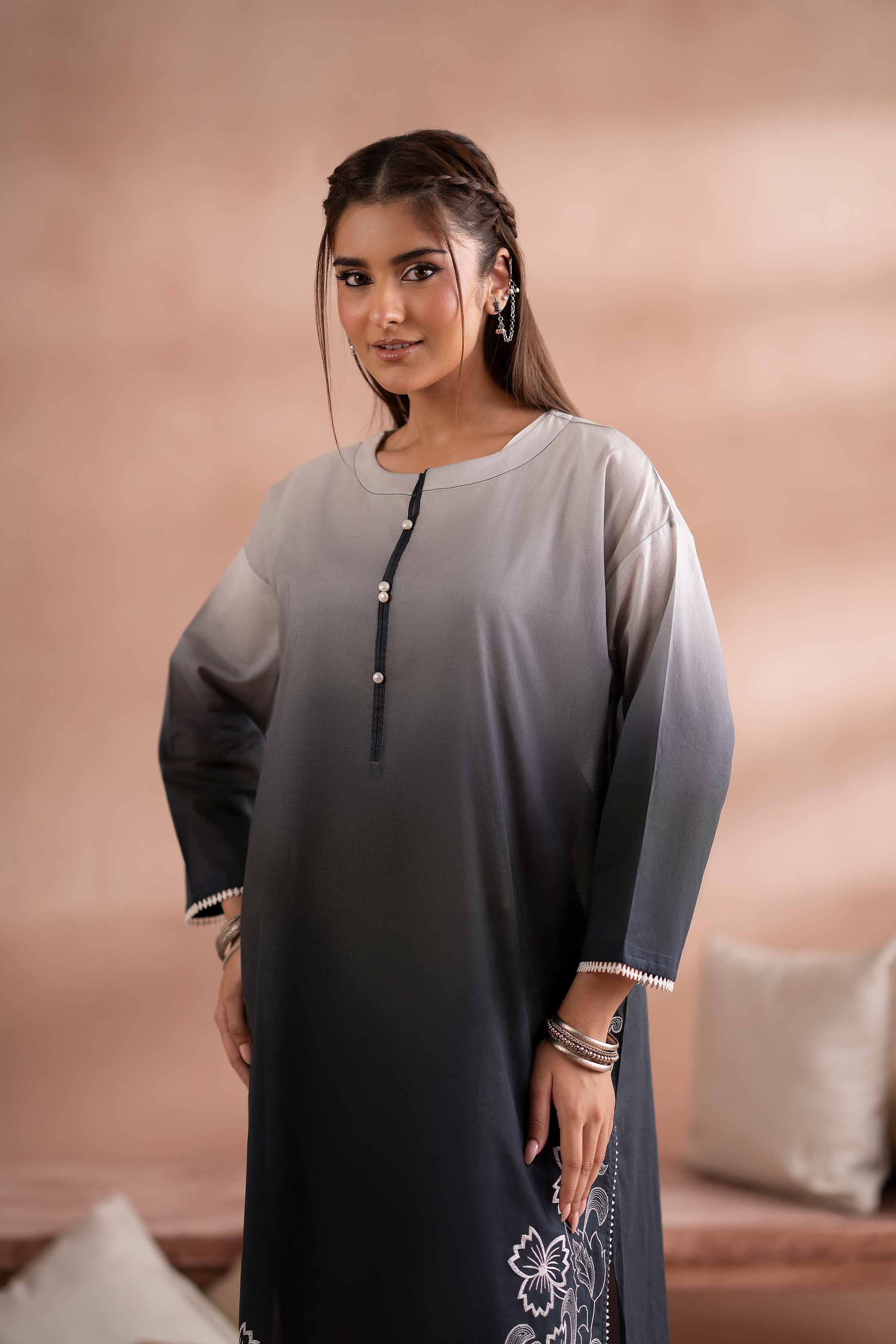 Printed Embroidered Shirt - PS25-153 - Image 5