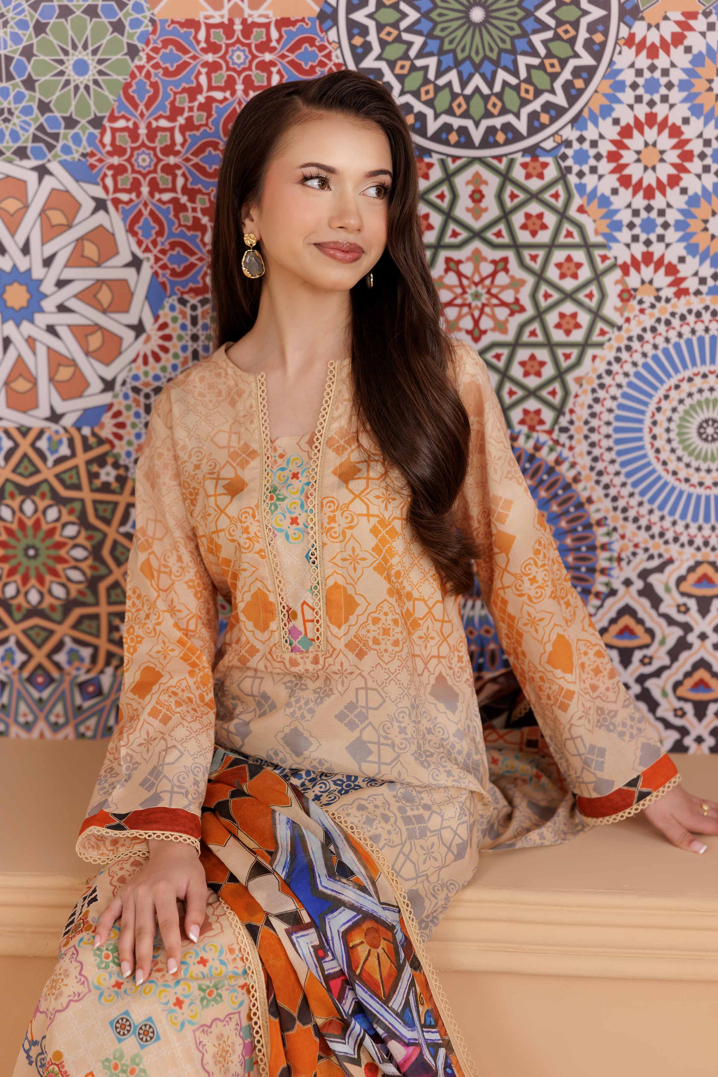 2 Piece - Printed Suit - PS25-157 - Image 12