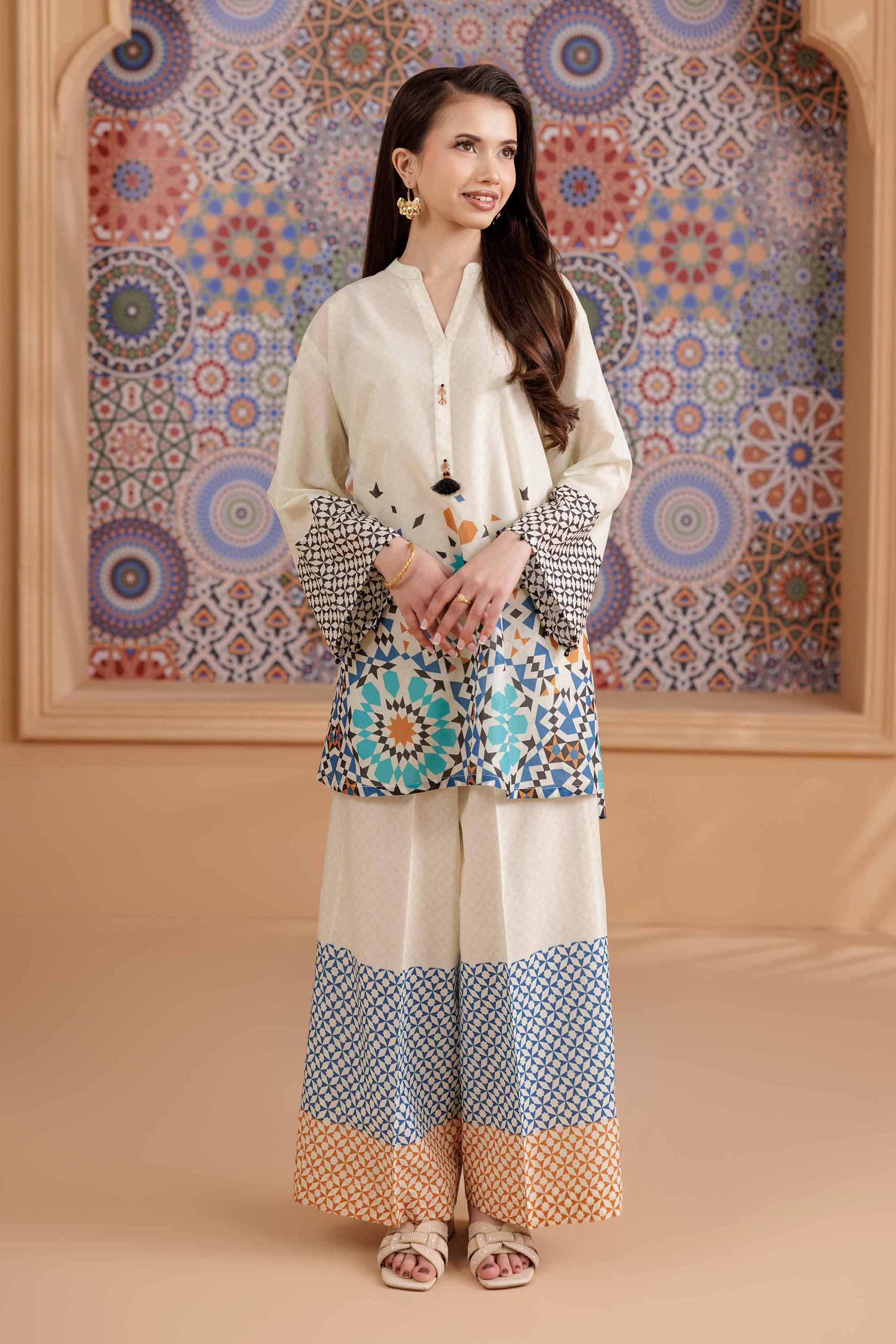 2 Piece - Printed Suit - PS25-158 - Image 2