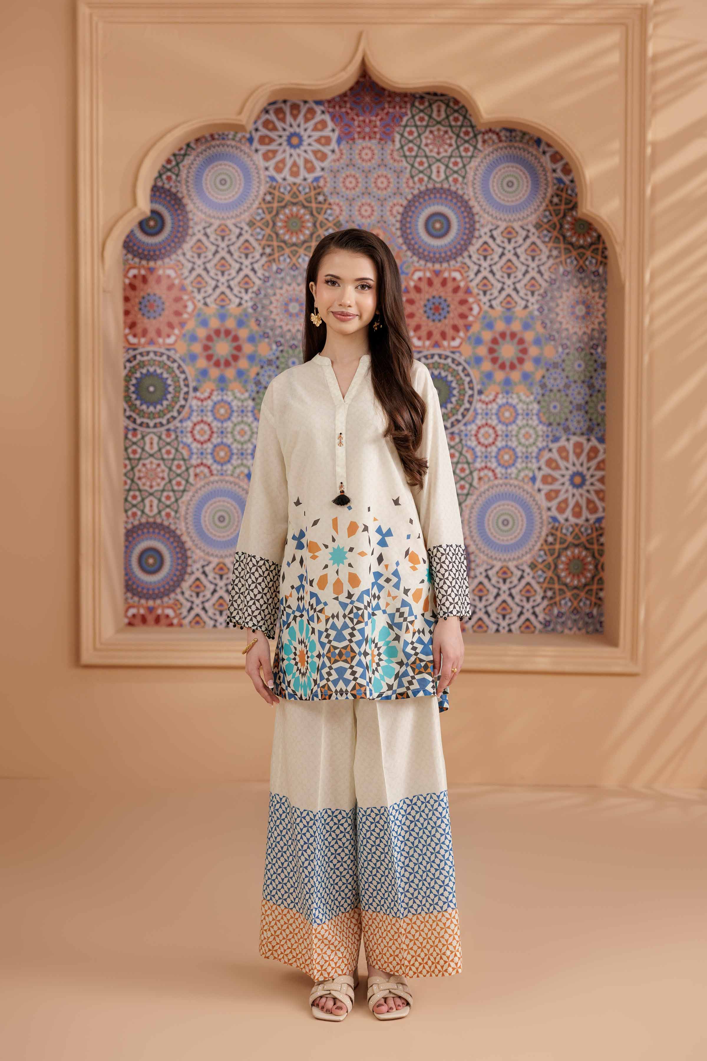 2 Piece - Printed Suit - PS25-158 - Image 4