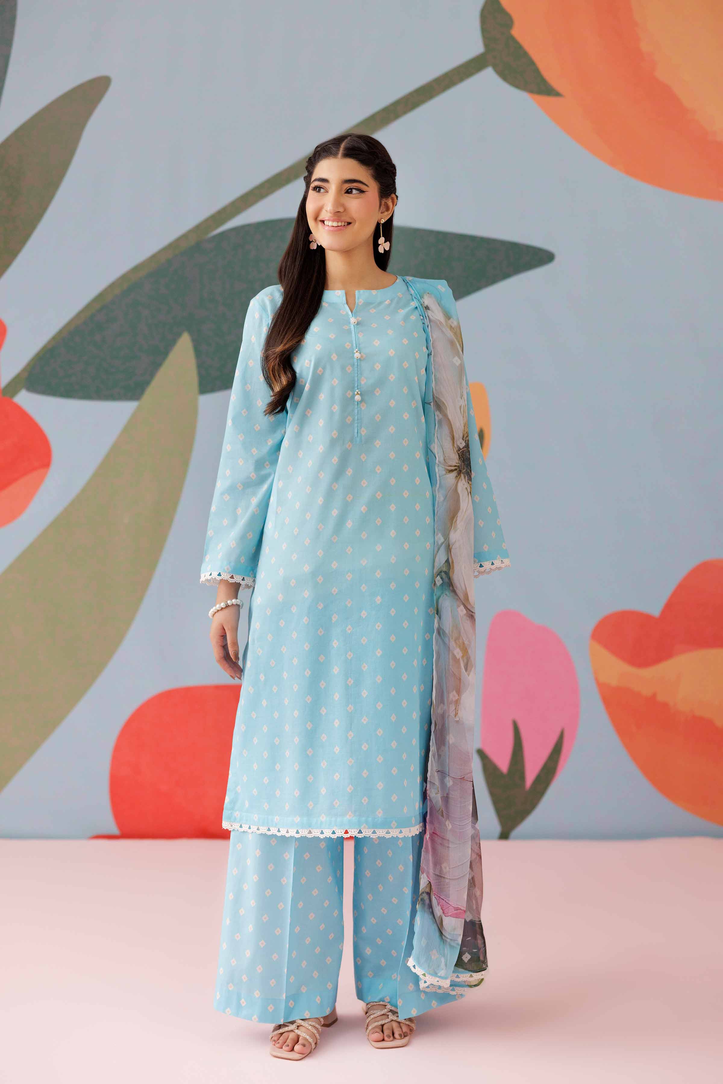 3 Piece - Printed Suit - PS25-160 - Image 4