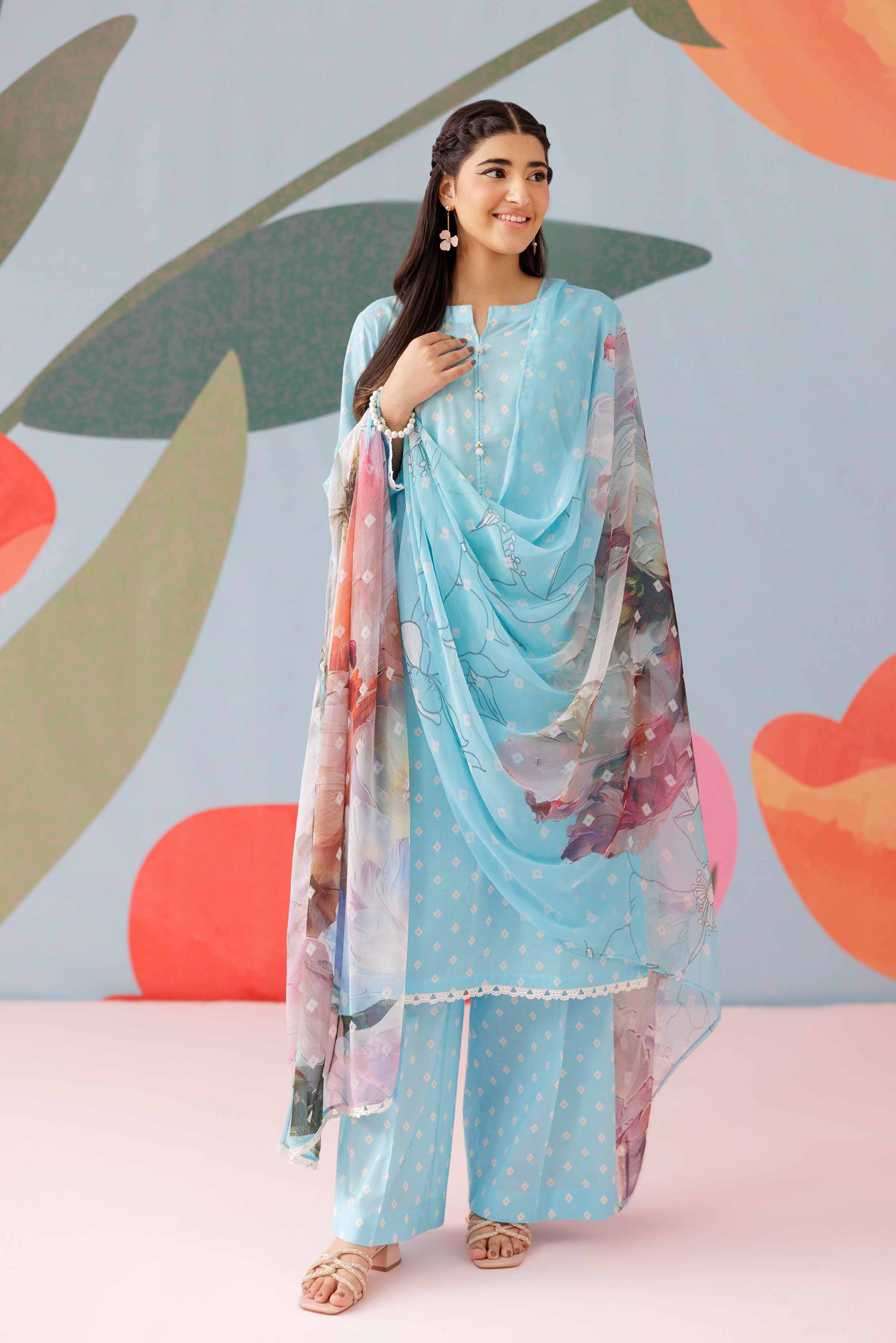 3 Piece - Printed Suit - PS25-160 - Image 6
