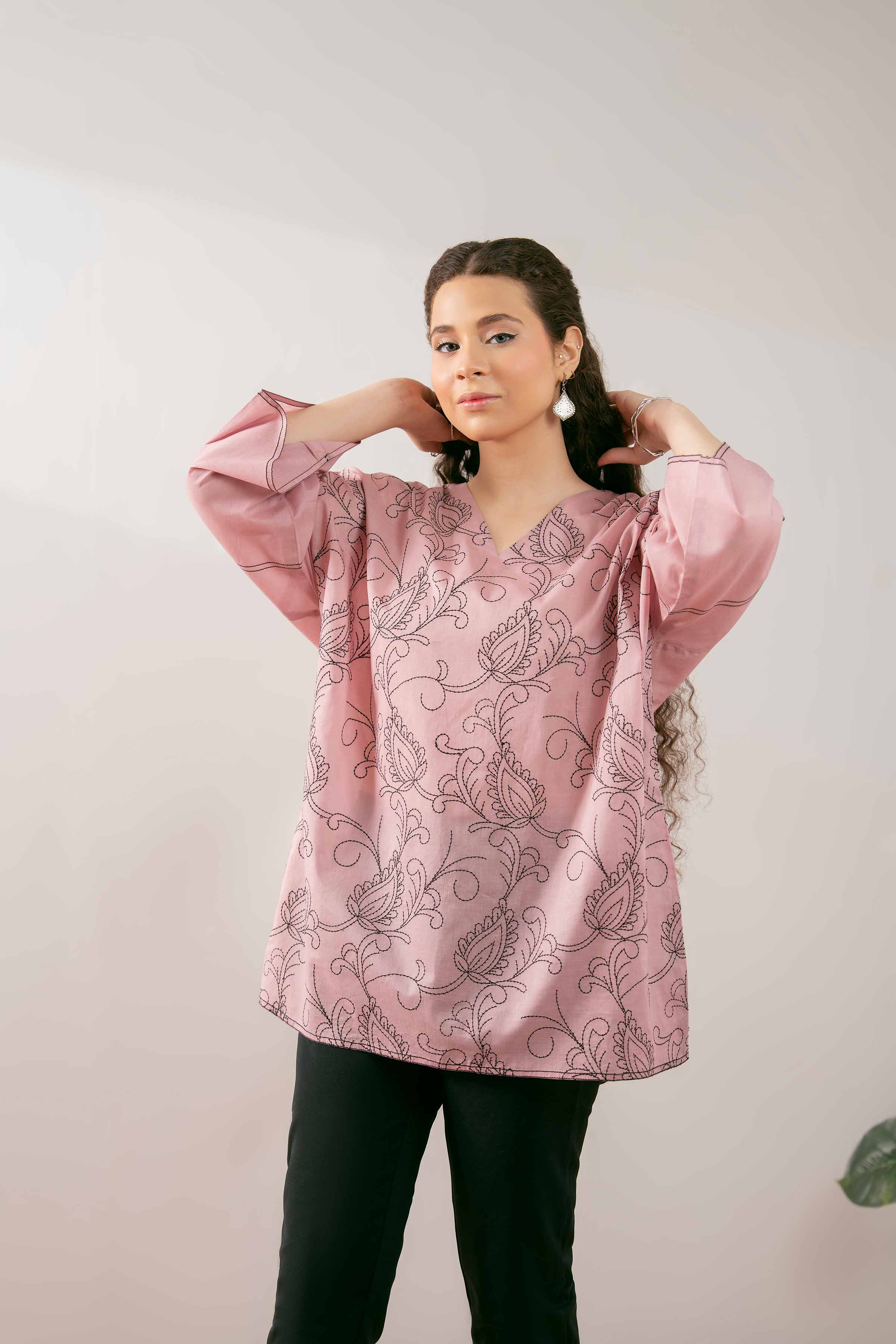 Embroidered Tunic - PS25-184 - Image 2