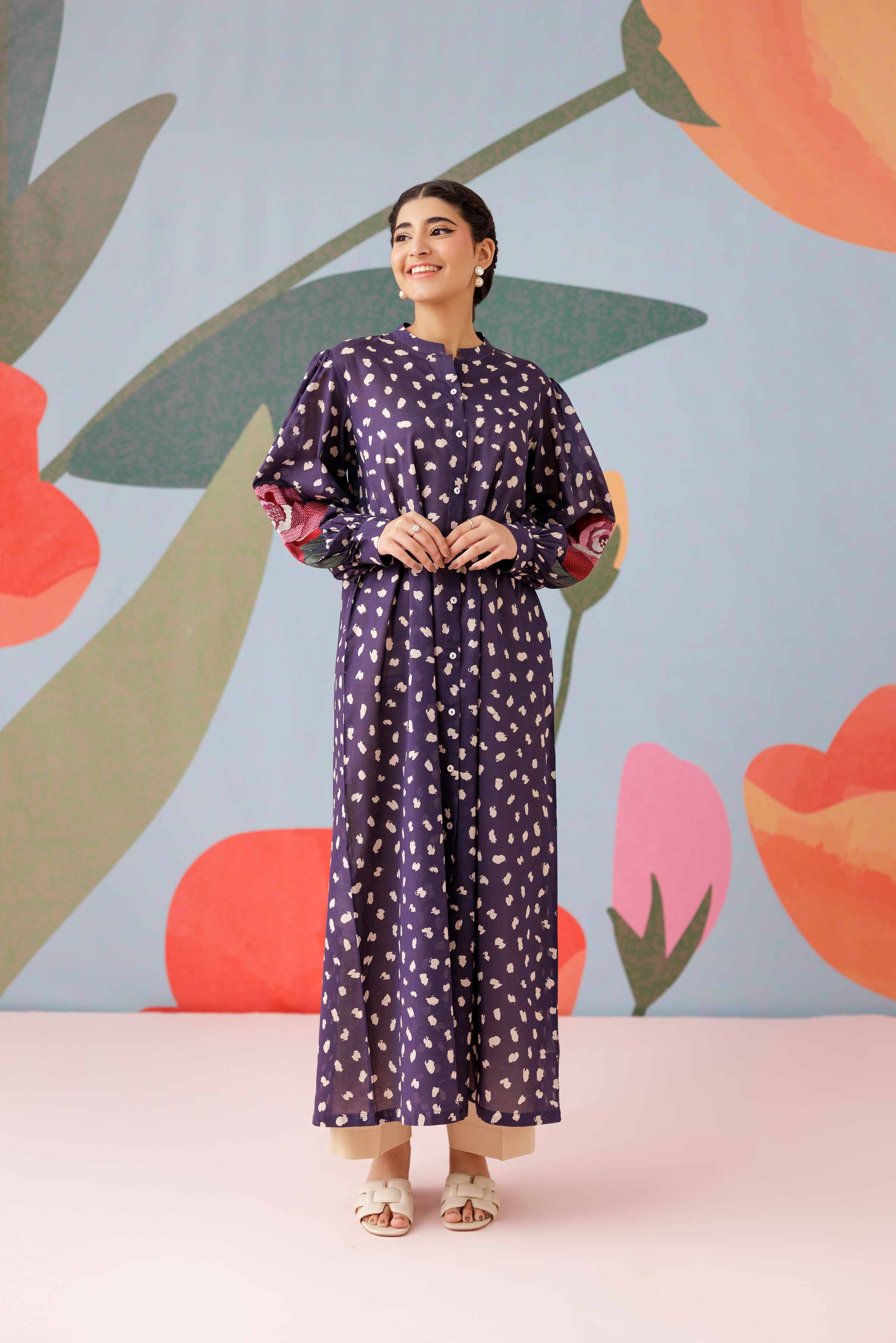 Printed Embroidered Shirt - PS25-187 - Image 6