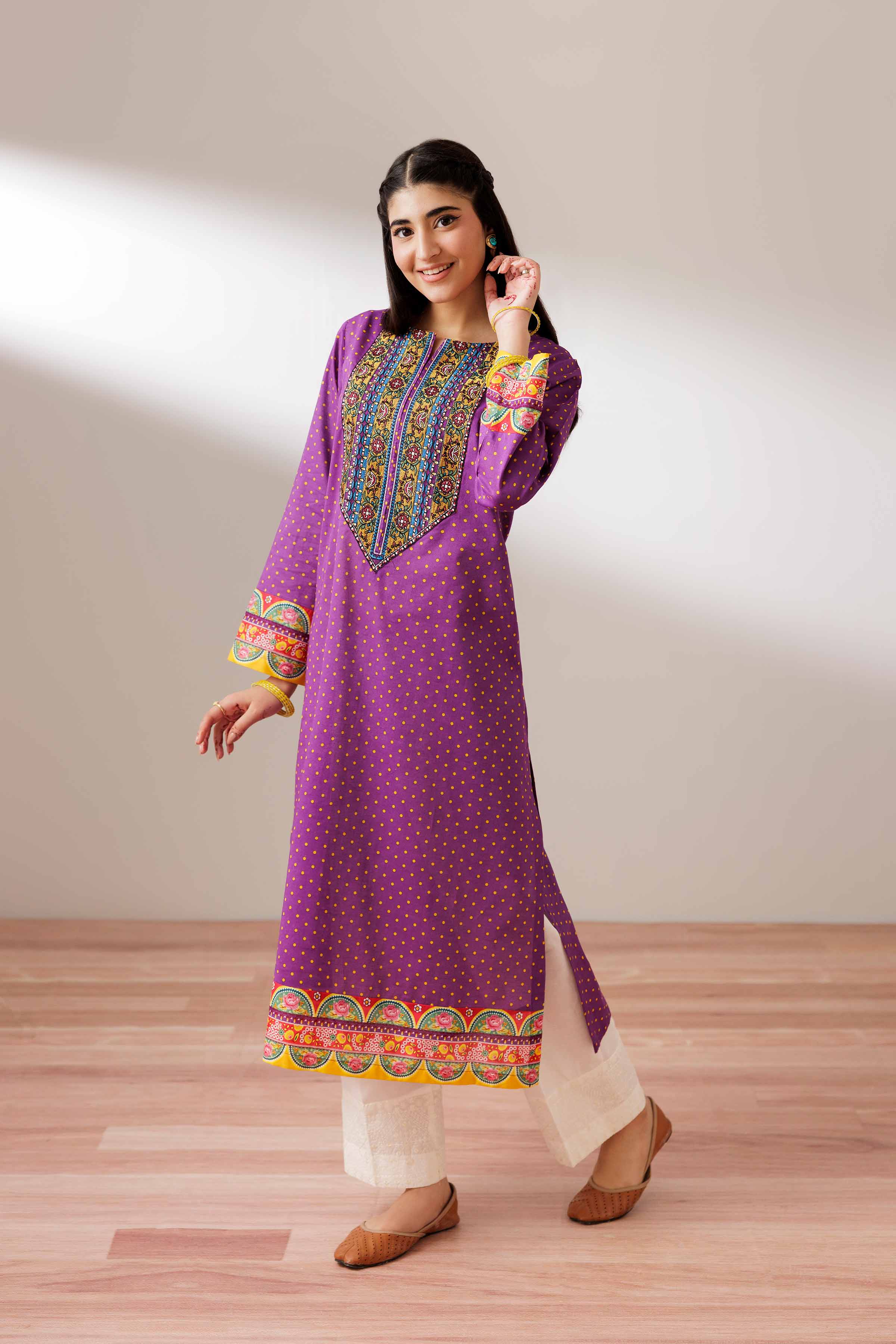 Printed Embroidered Shirt - PS25-200 - Image 4