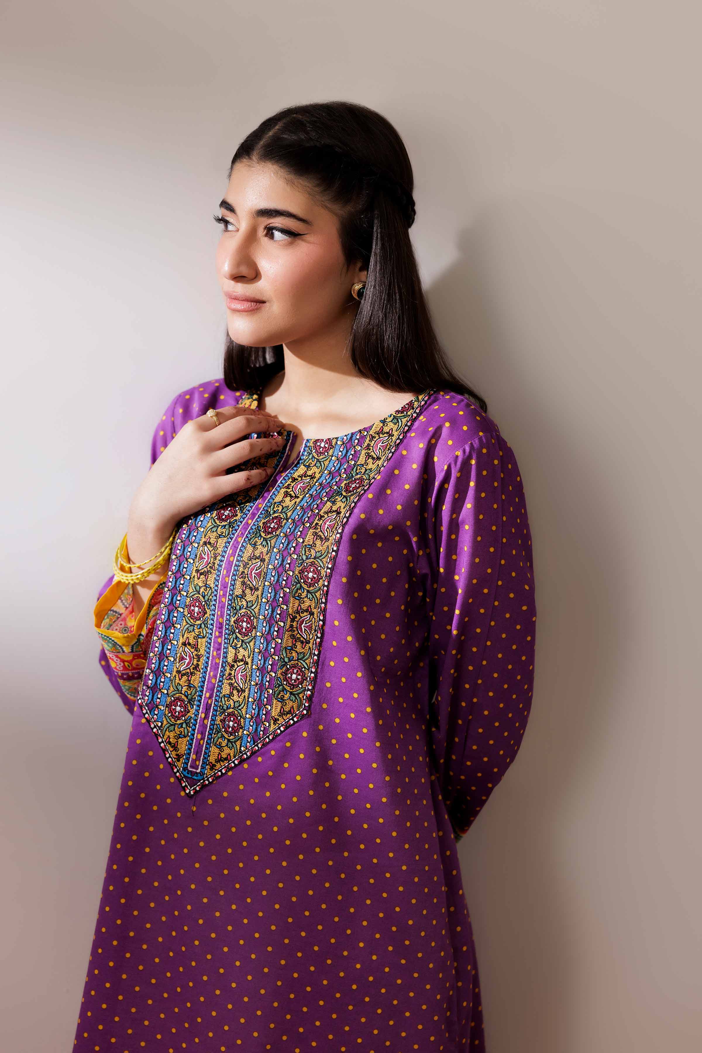 Printed Embroidered Shirt - PS25-200 - Image 5