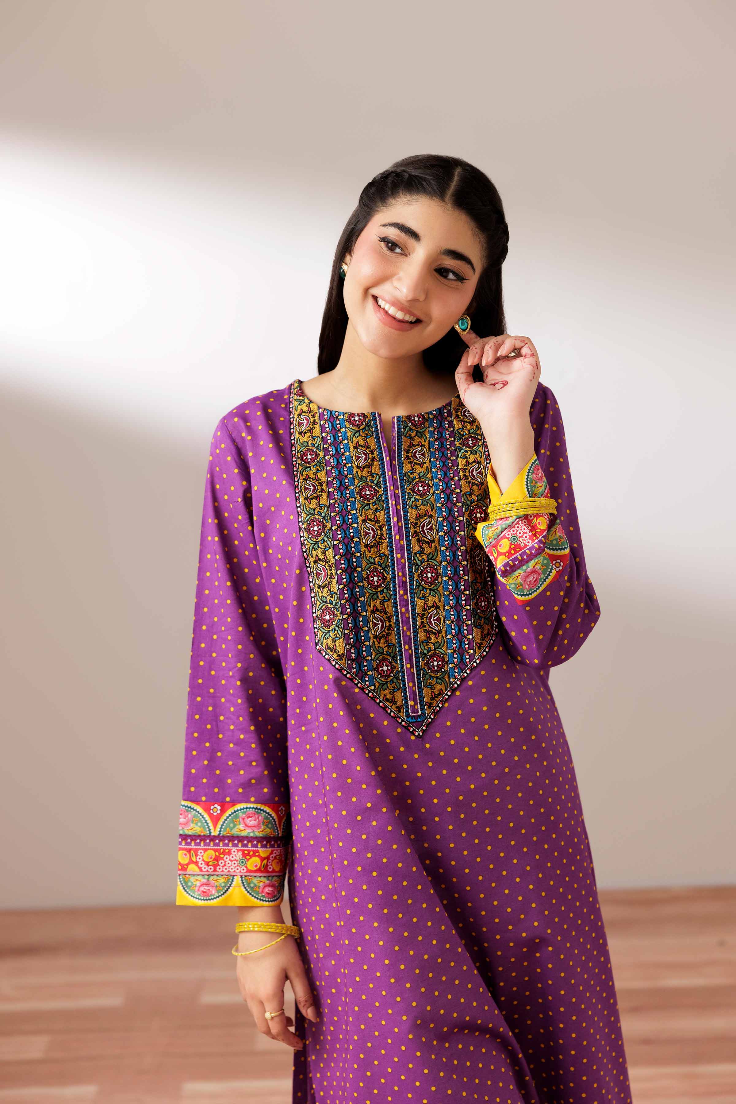 Printed Embroidered Shirt - PS25-200 - Image 6