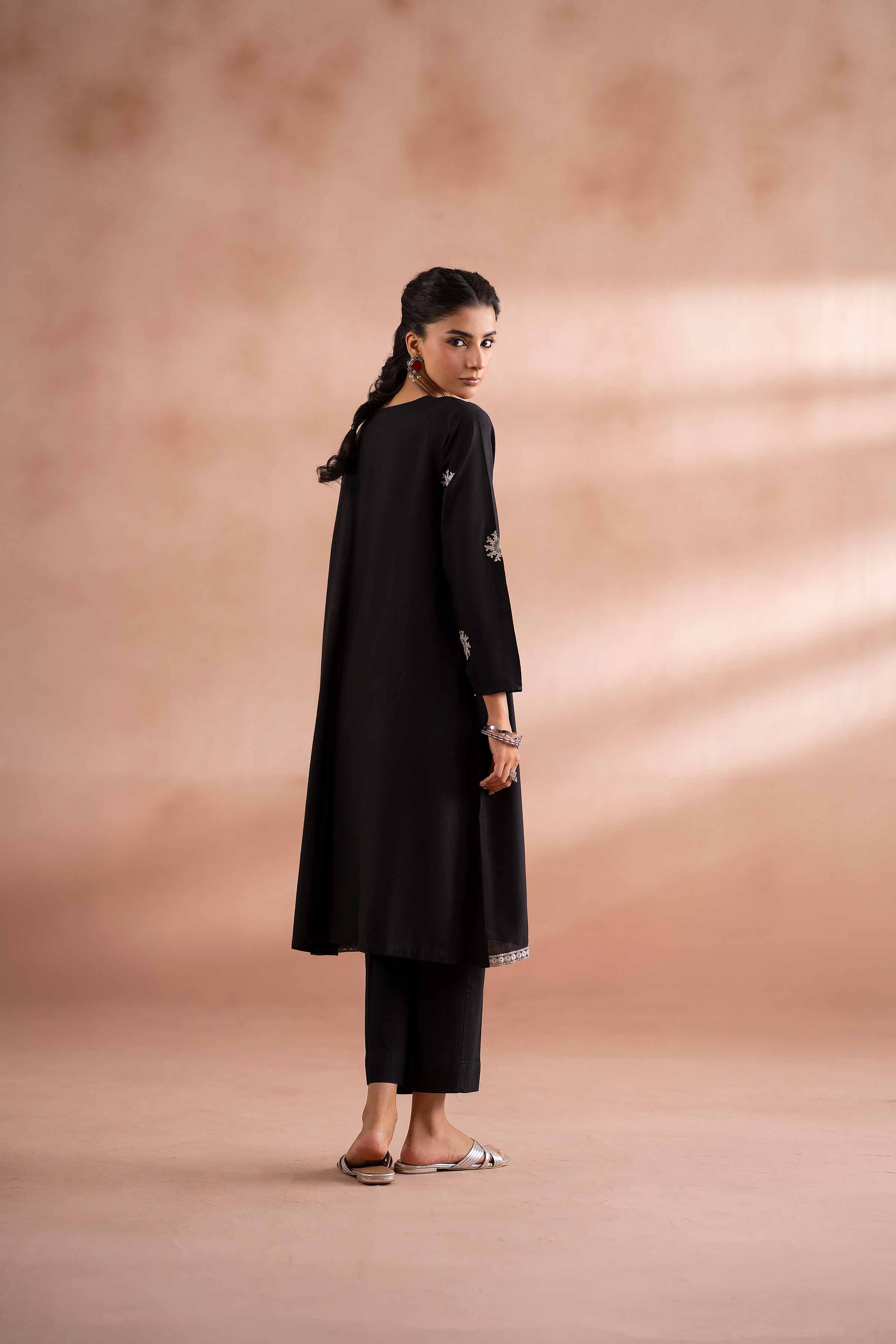 2 Piece - Embroidered Suit - PS25-206 - Image 3