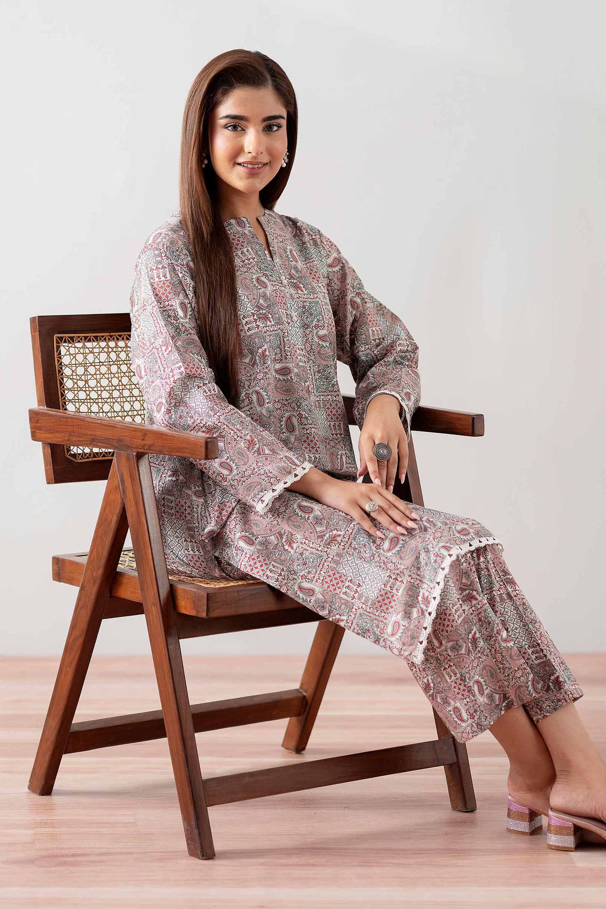 2 Piece - Printed Suit - PS25-231 - Image 2