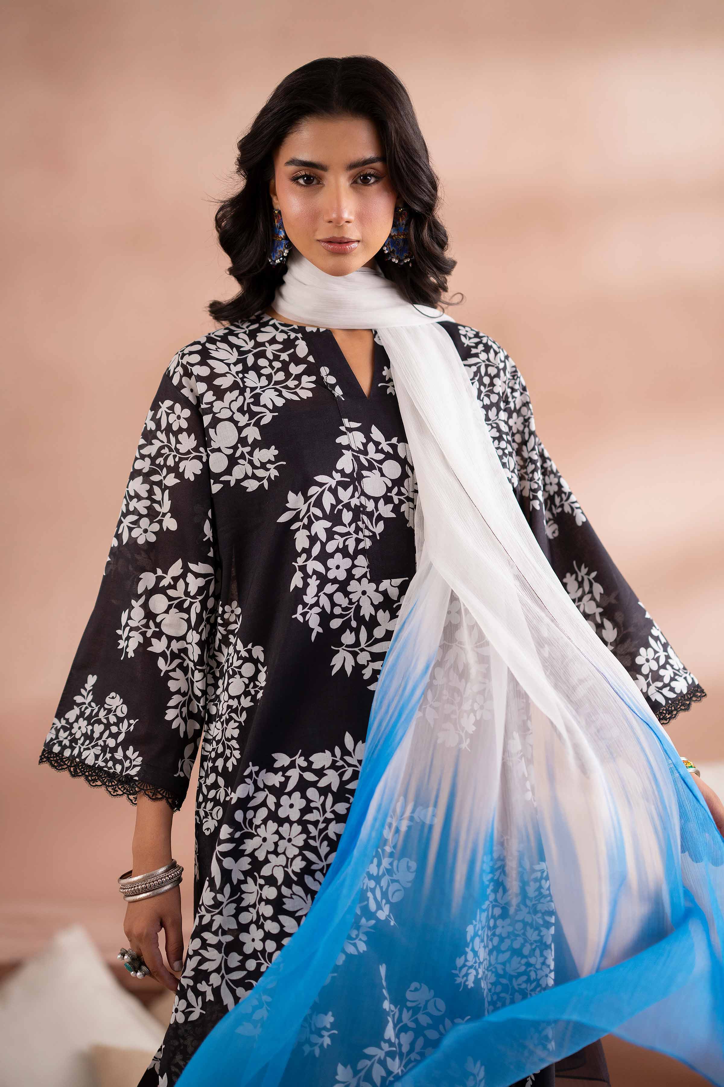 3 Piece - Printed Suit - PS25-251 - Image 2